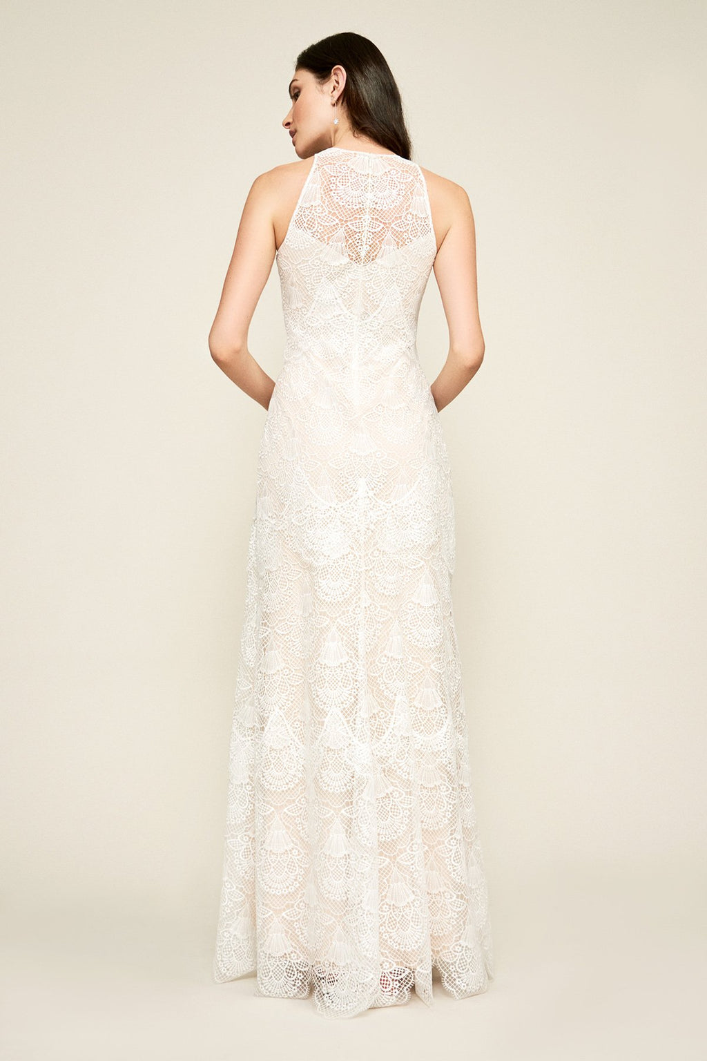 Tadashi Shoji - Caye Racer Neck Gown