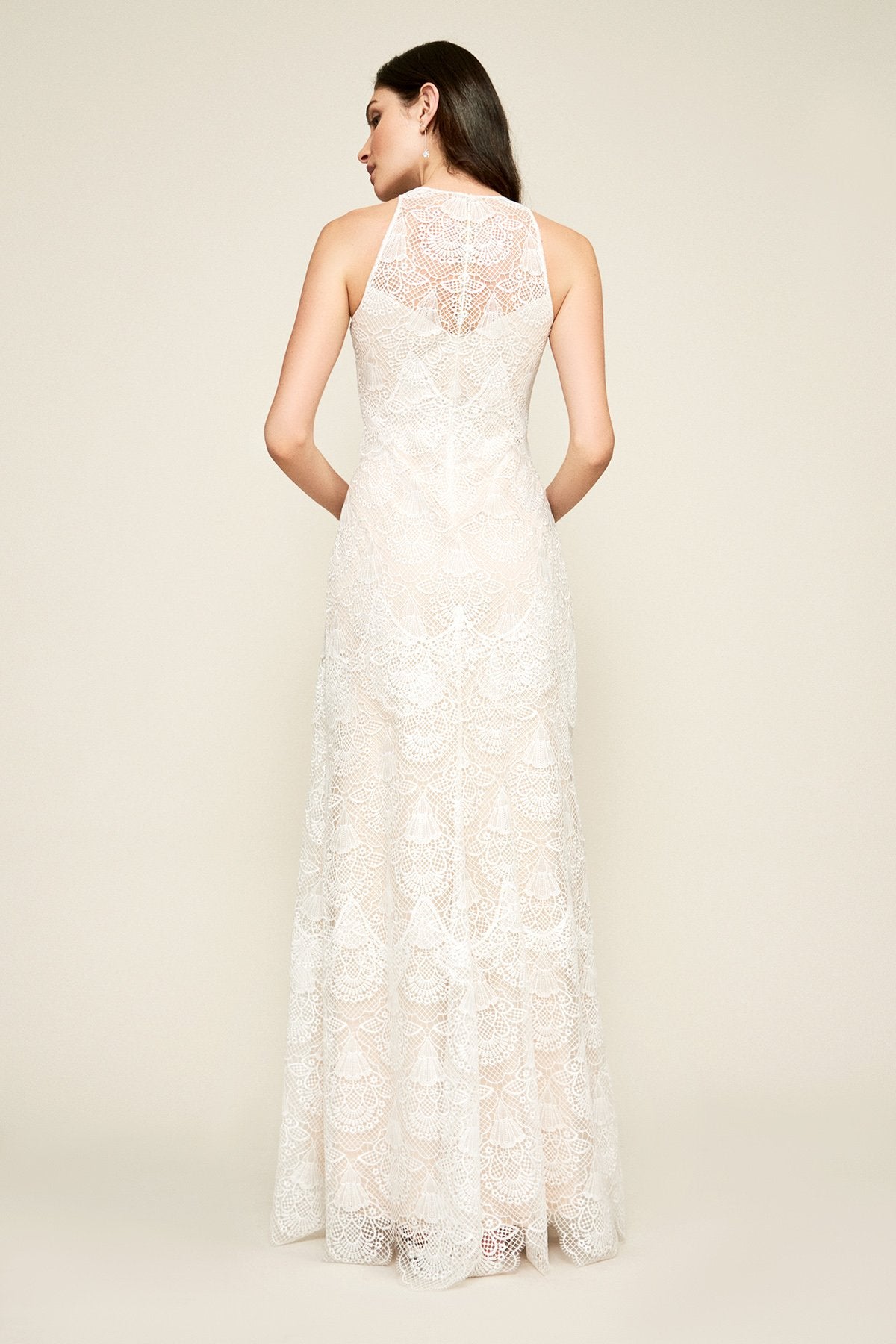 Tadashi Shoji - Caye Racer Neck Gown