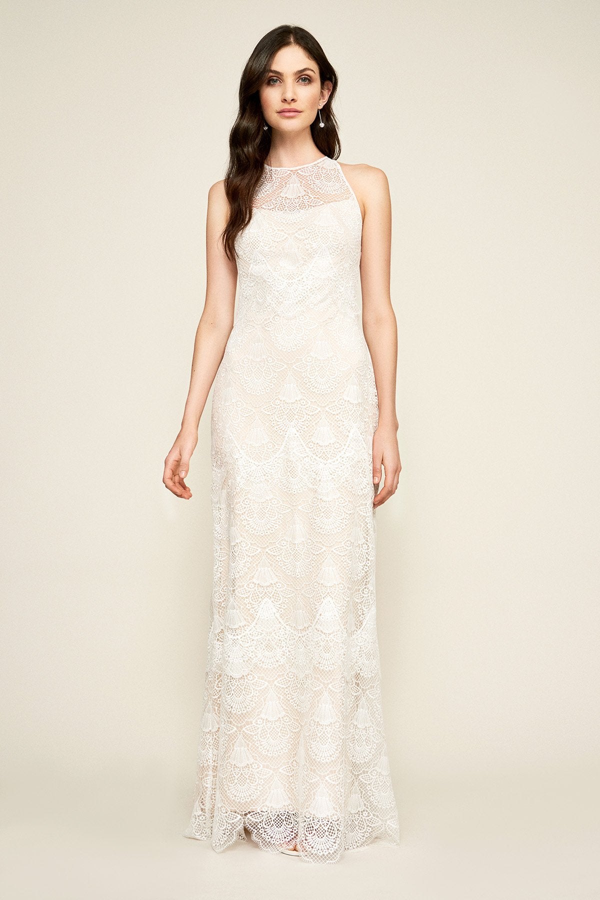 Tadashi Shoji - Caye Racer Neck Gown