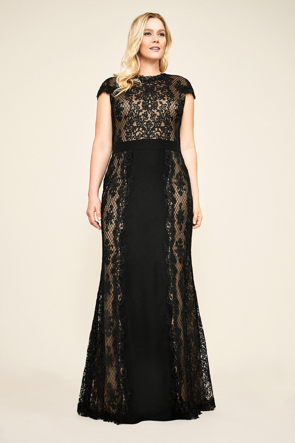 Tadashi Shoji - Alexandra Embroidered Lace Gown - PLUS SIZE