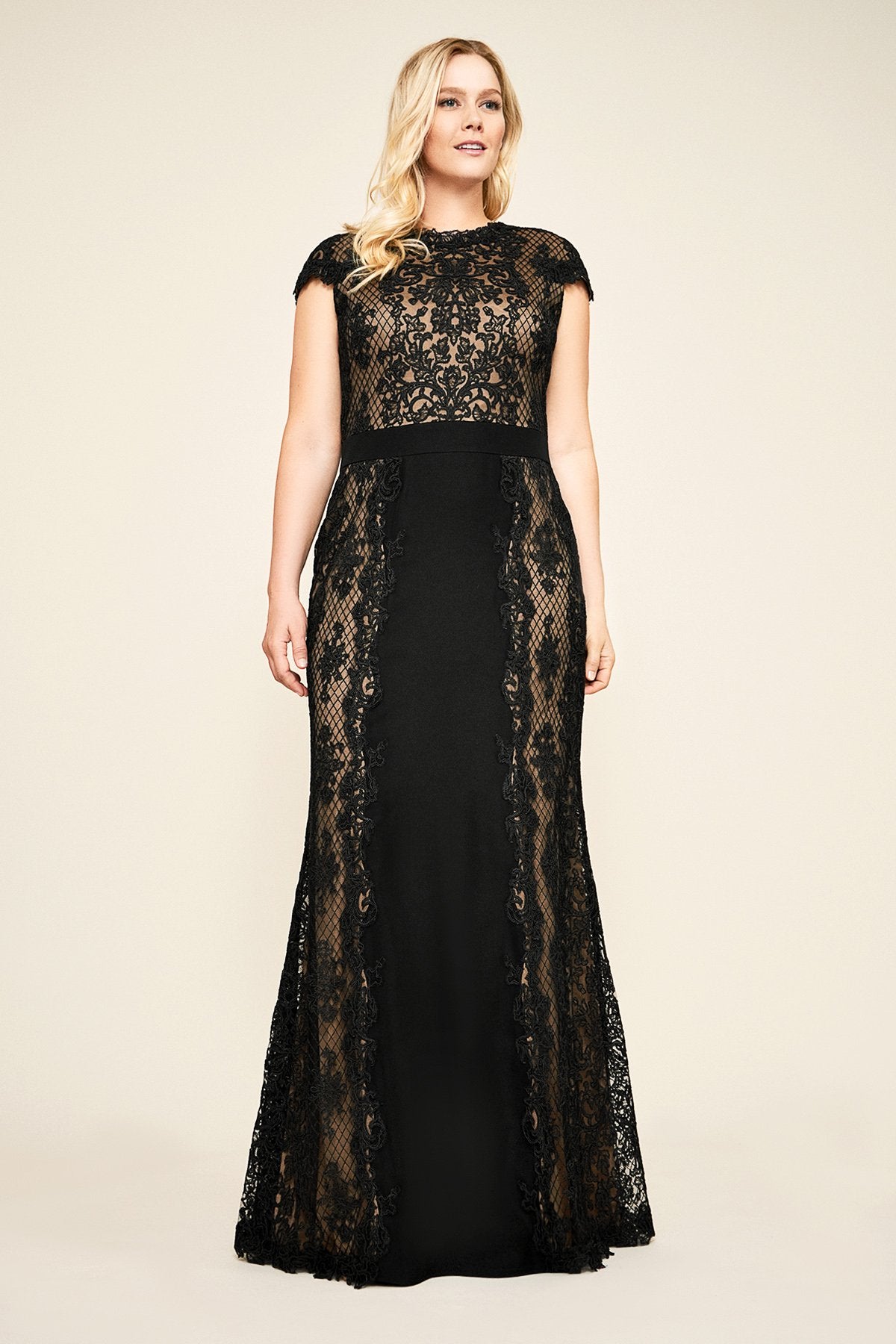 Tadashi Shoji - Alexandra Embroidered Lace Gown - PLUS SIZE