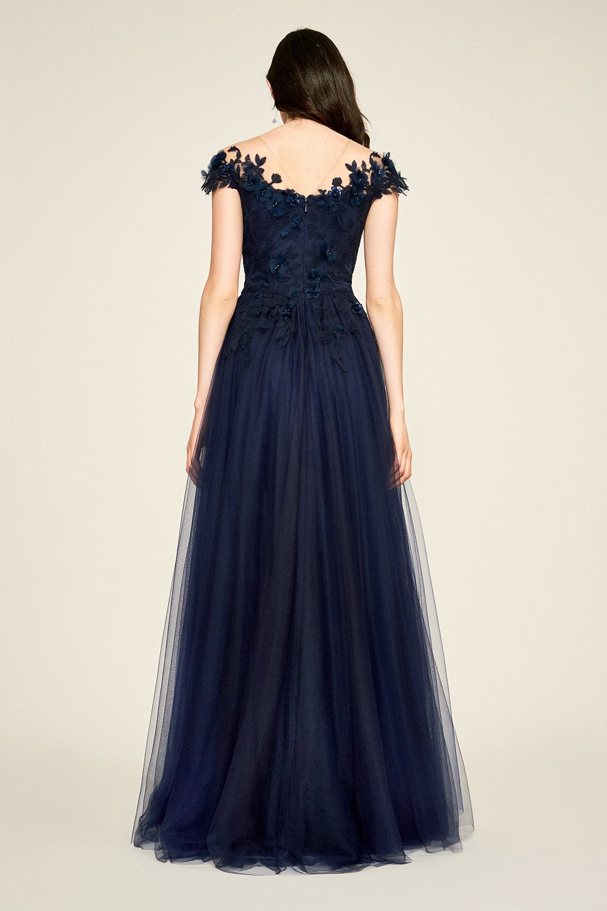 Tadashi Shoji - Emeline Floral Appliqu_ Gown