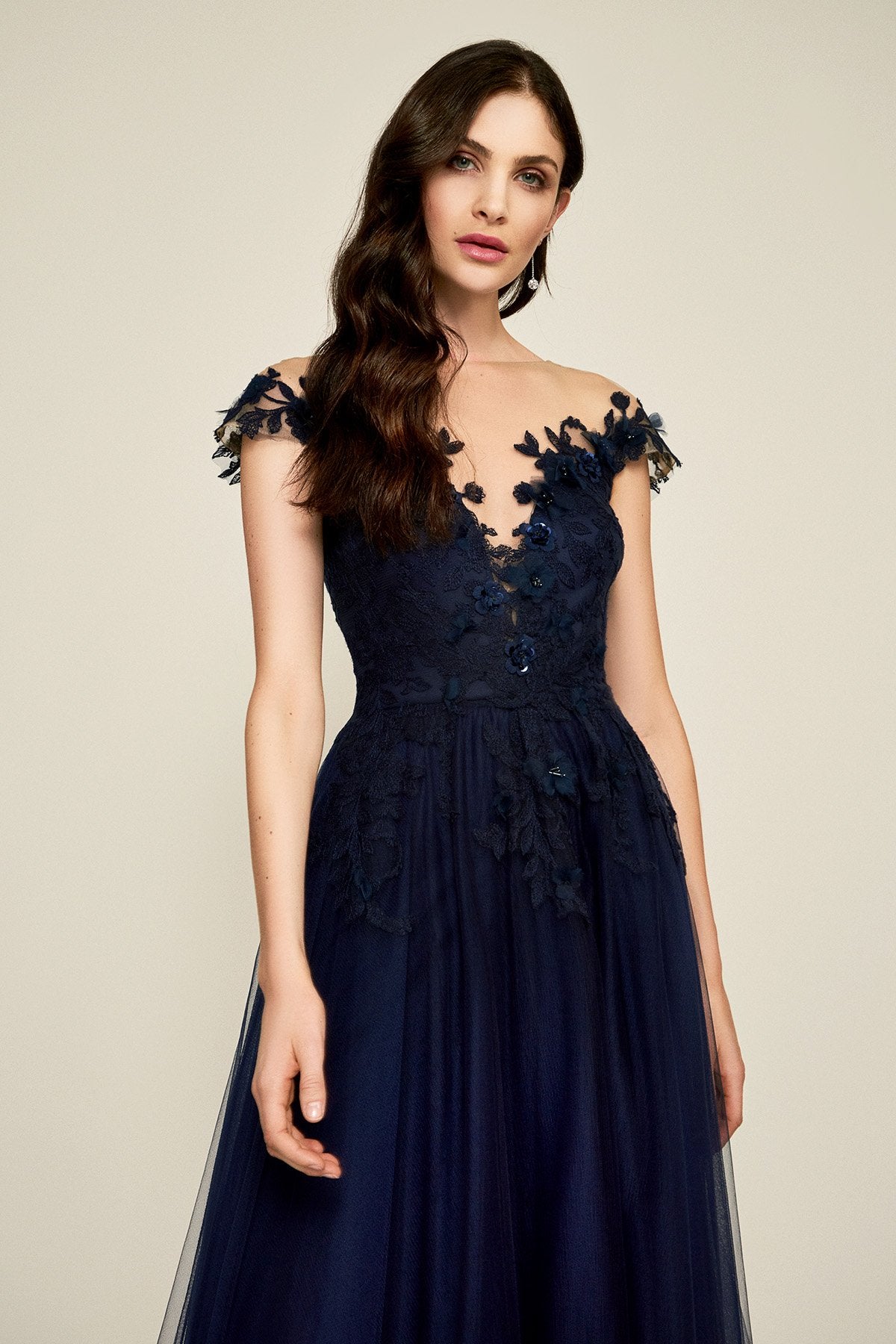 Emeline Floral Appliqu Gown Tadashi Shoji Official Online Boutique Emeline Floral Appliqu Gown Tadashi Shoji Official Online Boutique
