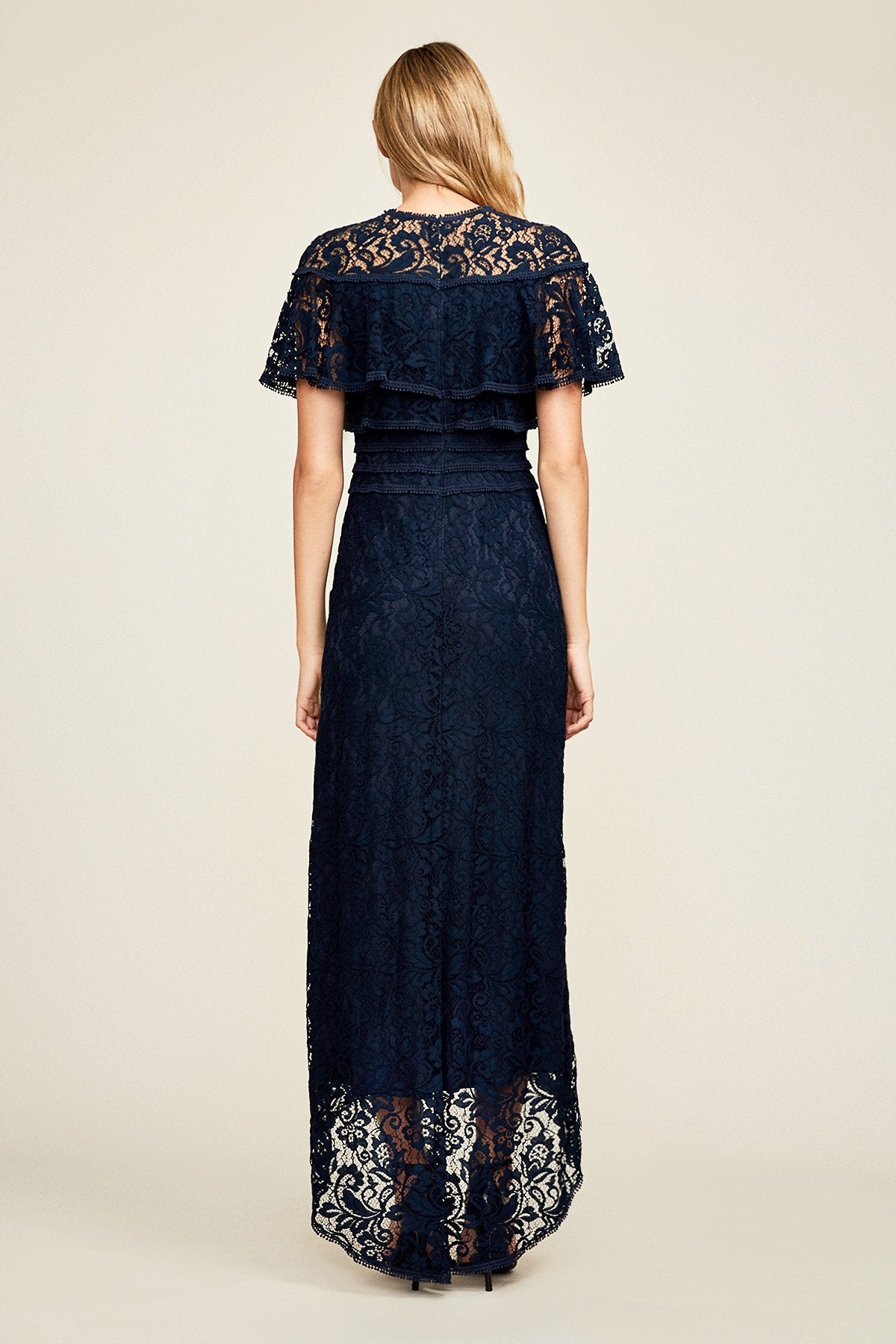 Aileen High-Low Lace Gown