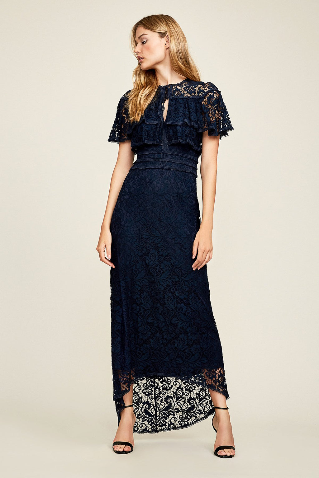 Aileen High-Low Lace Gown