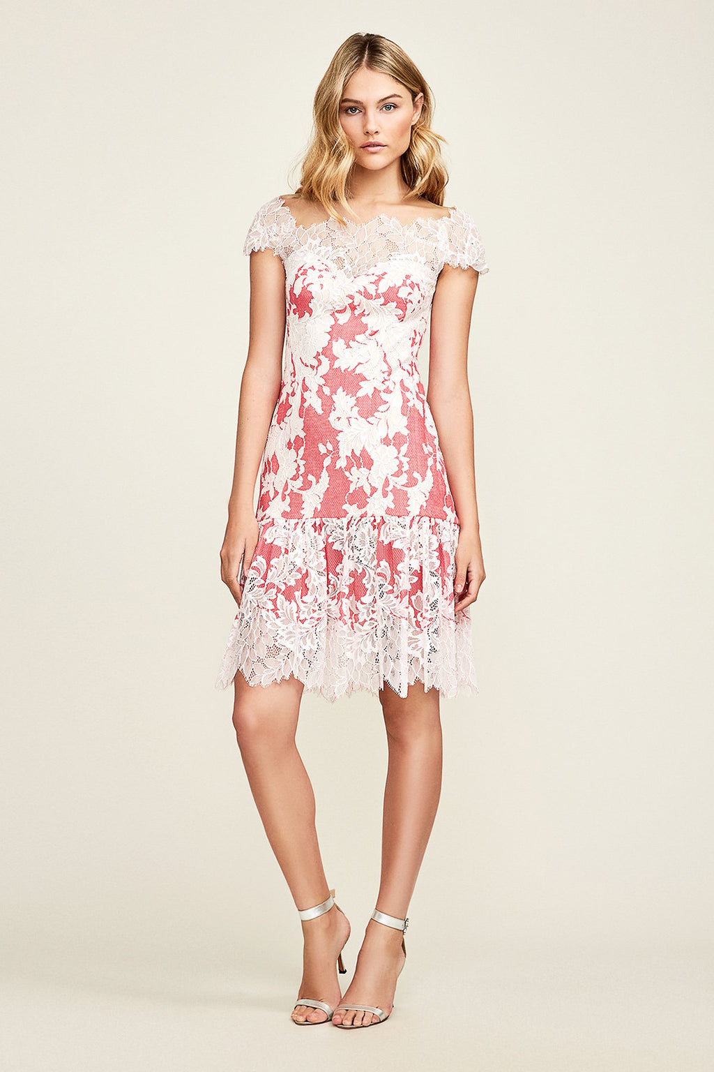 Tadashi Shoji - Hailee Contrast Lace Dress