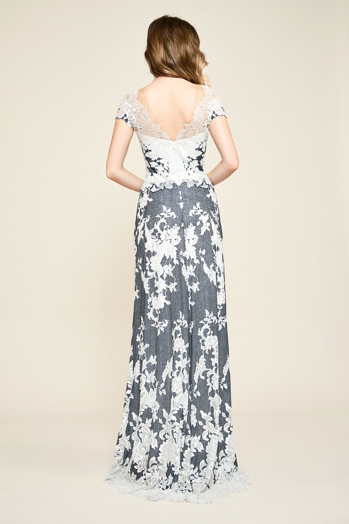 Tadashi Shoji - Joyce Contrast Lace Gown