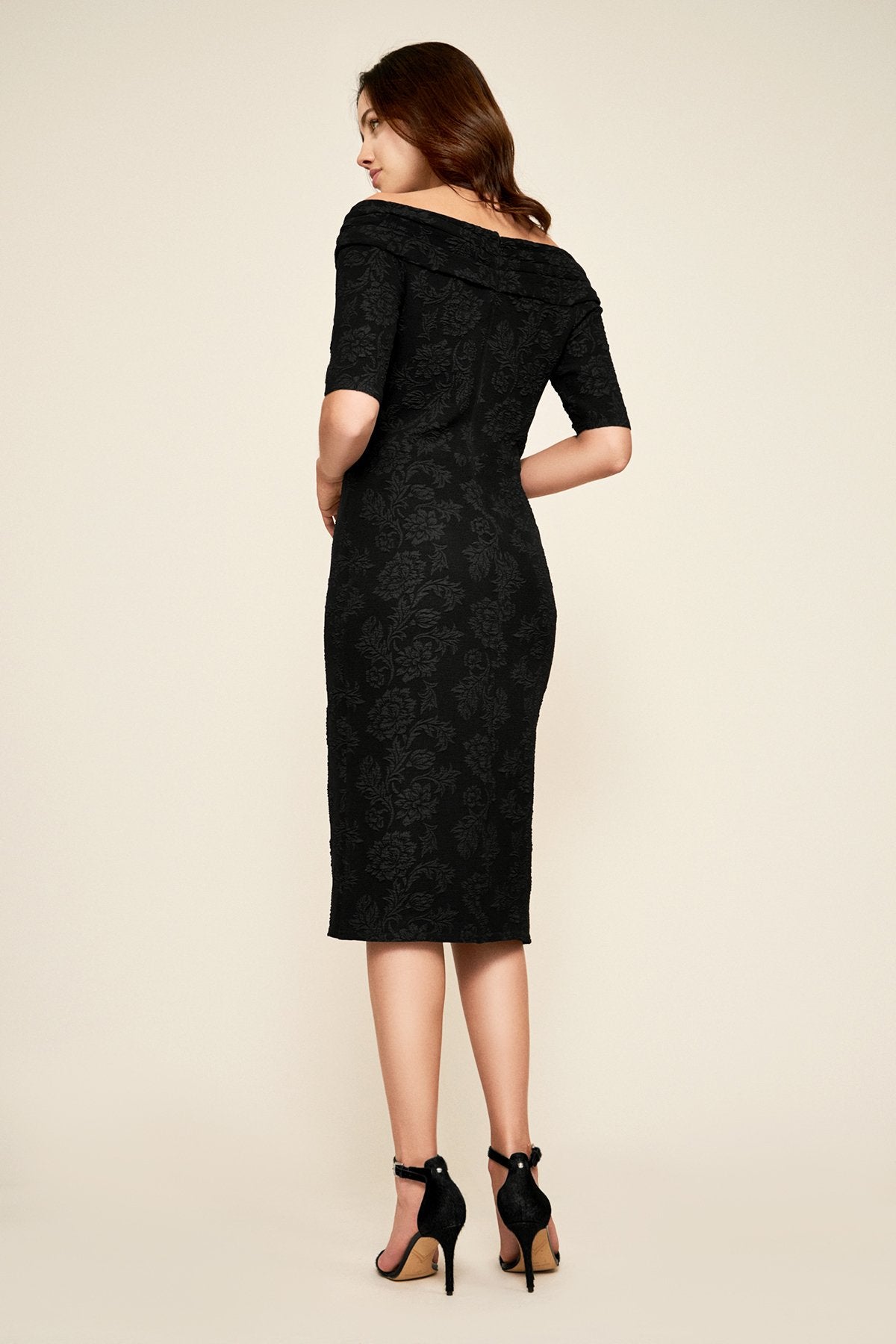 Tadashi Shoji - Hudson Off-The-Shoulder Crepe Dress