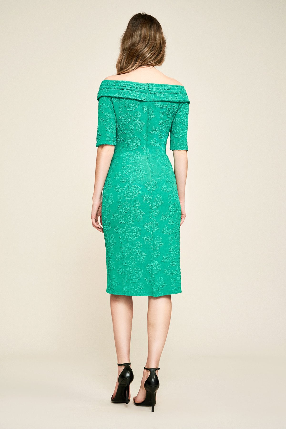 Hudson Off-The-Shoulder Crepe Dress