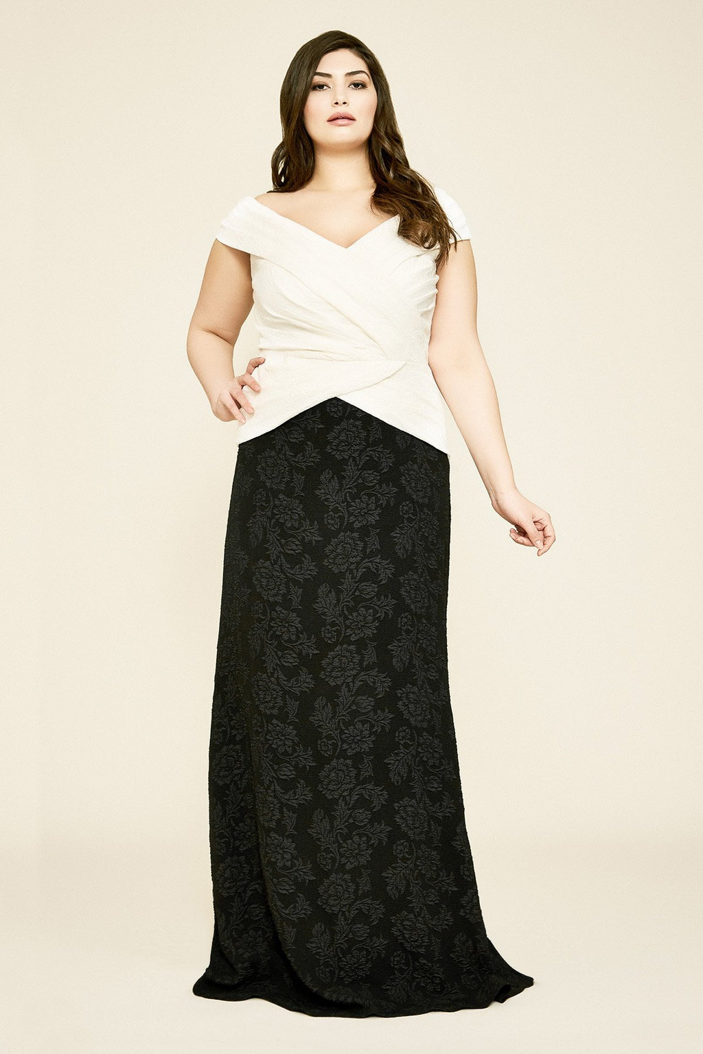 Tadashi Shoji - Ursa Off-The Shoulder Gown - PLUS SIZE