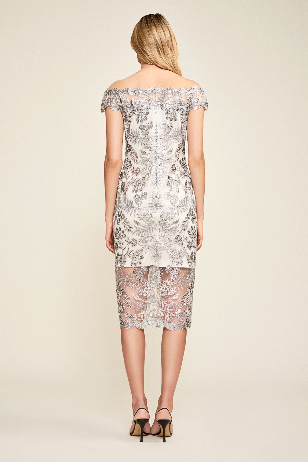 Emma Paillette Embroidered Lace Dress