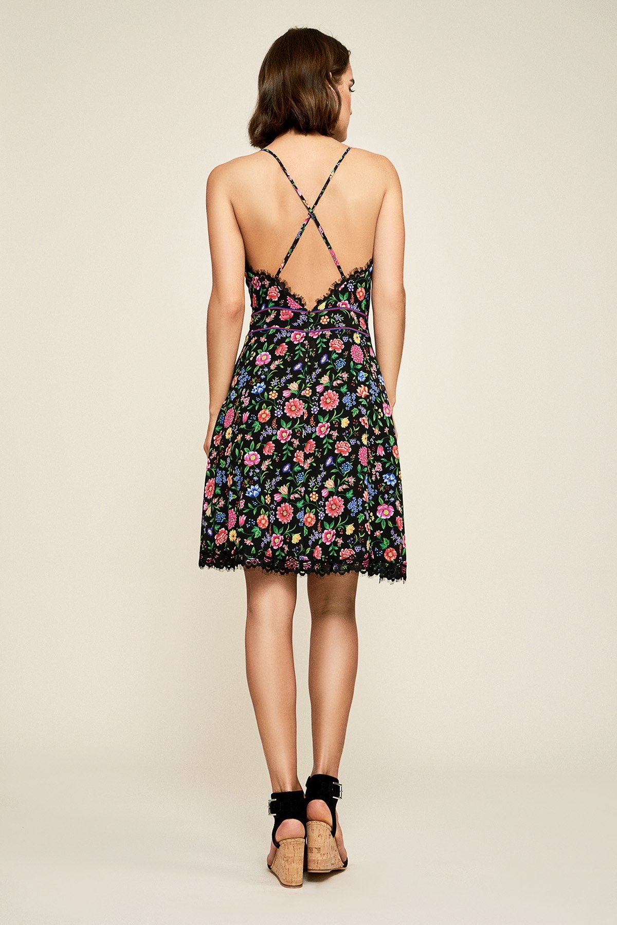 Tadashi Shoji - Roberta Floral Print Mini Dress