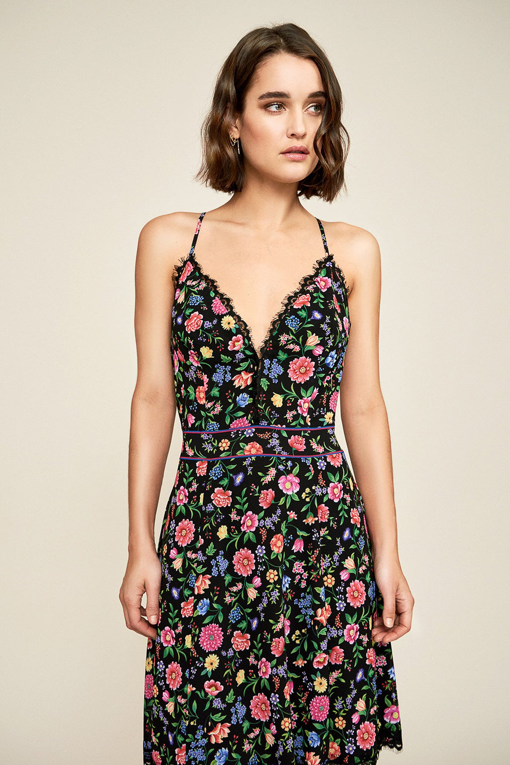 Tadashi Shoji - Roberta Floral Print Mini Dress