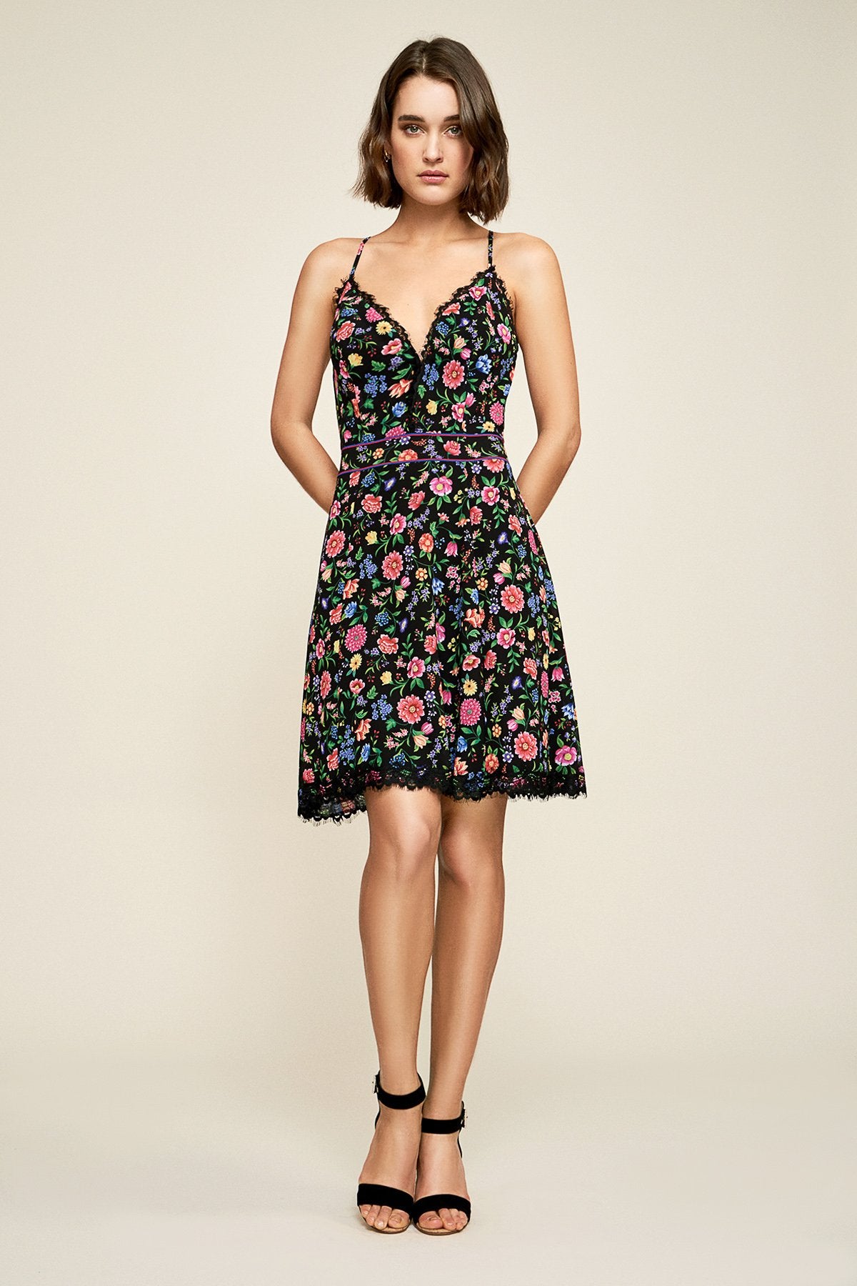 Tadashi Shoji - Roberta Floral Print Mini Dress