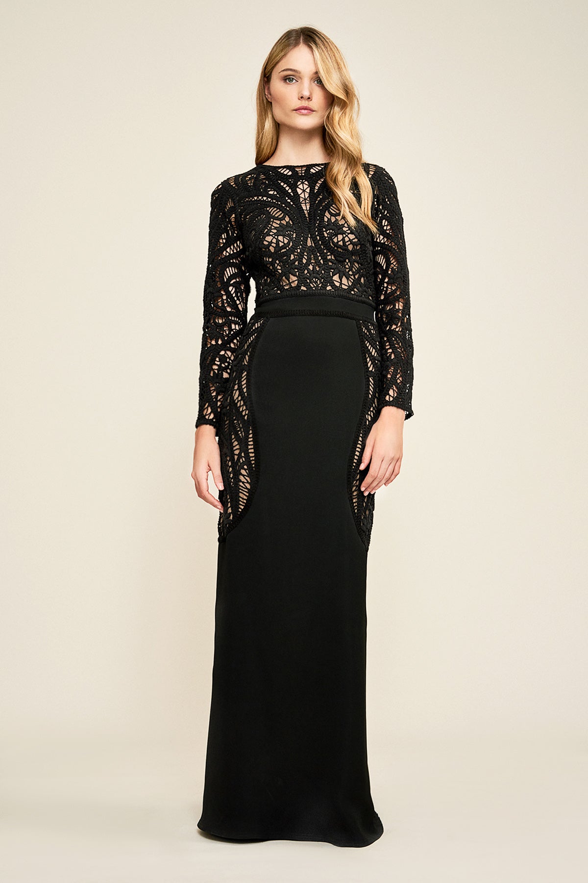 Tadashi Shoji - Kimora Crochet-Lace Motif Gown