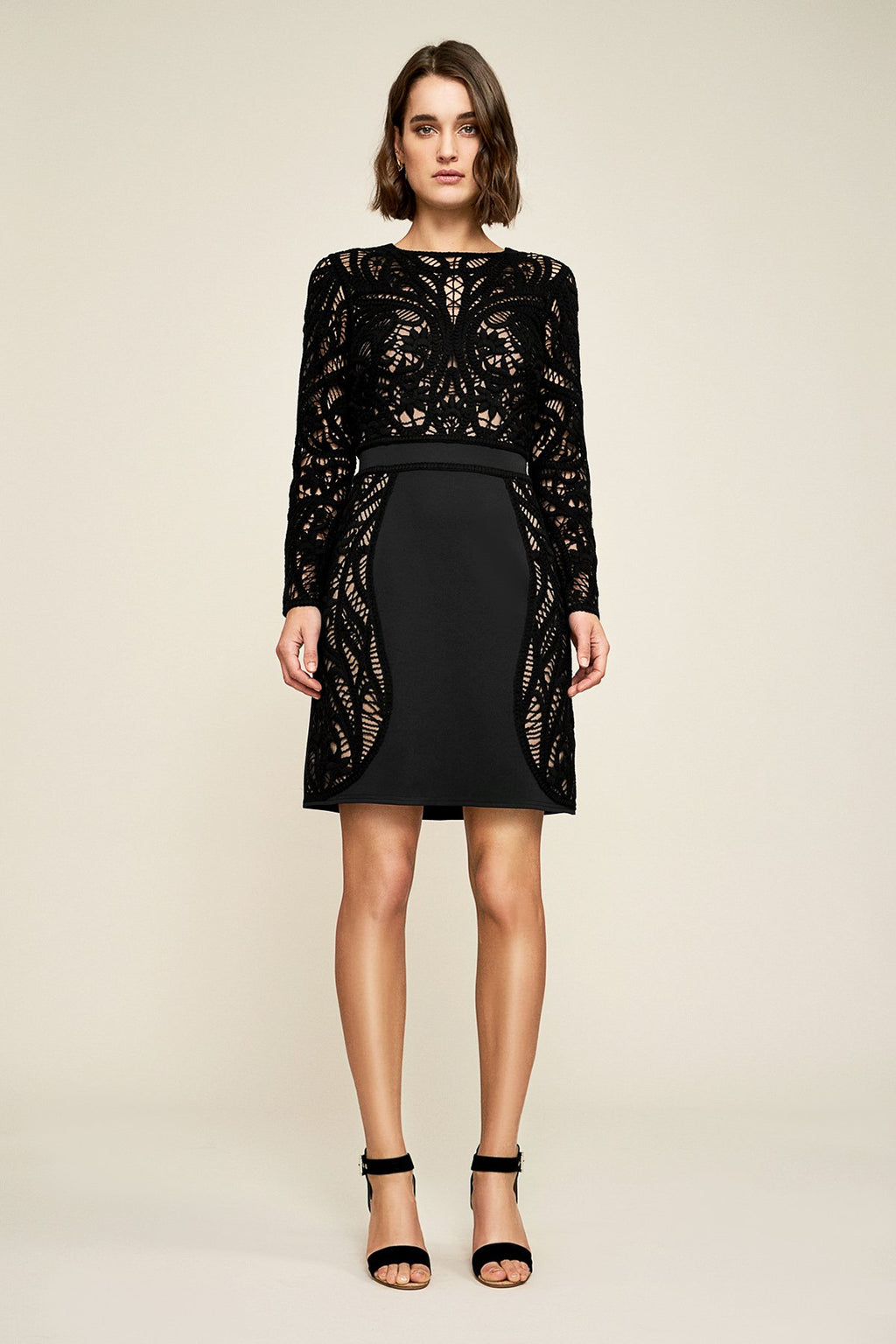 Tadashi Shoji - Kimora Crochet-Lace Motif Dress
