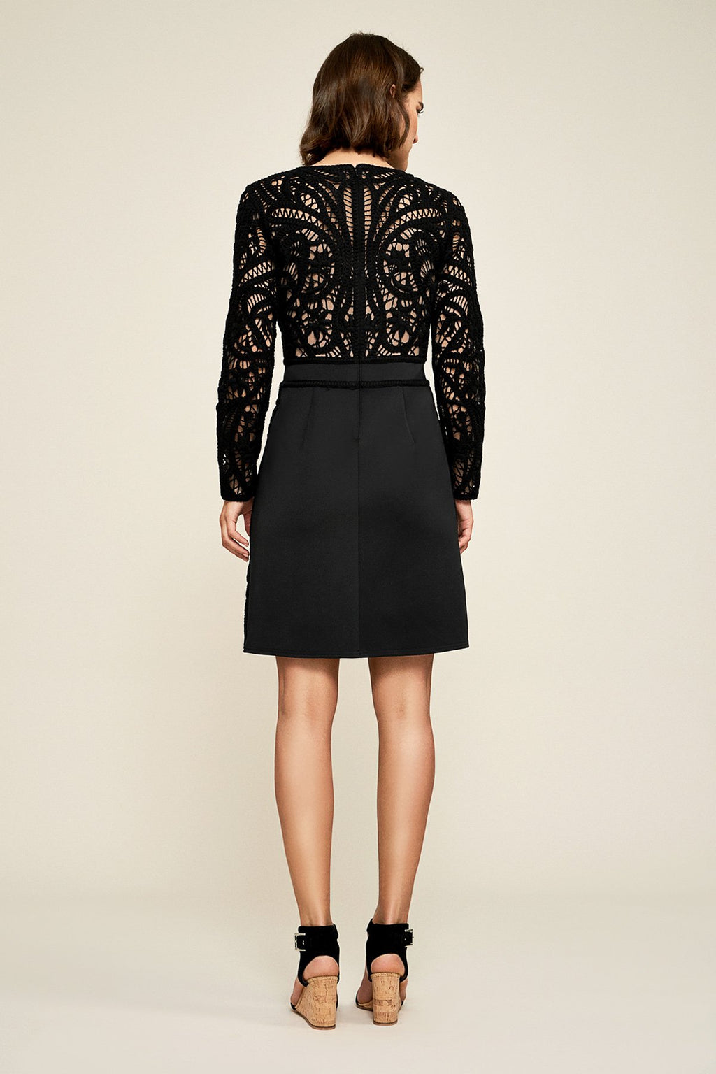 Tadashi Shoji - Kimora Crochet-Lace Motif Dress