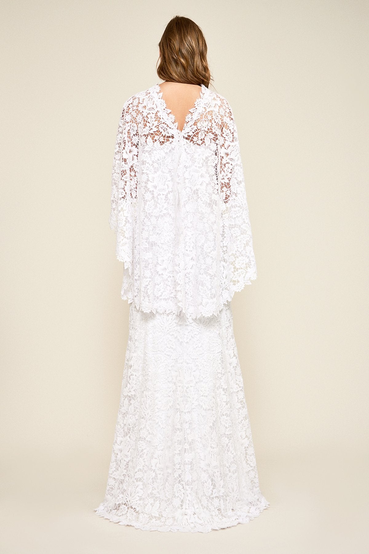 Raleigh Strapless Capelet Gown