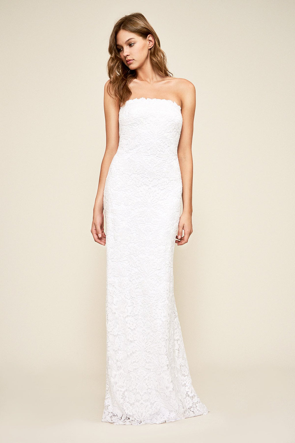 Tadashi Shoji - Raleigh Strapless Capelet Gown