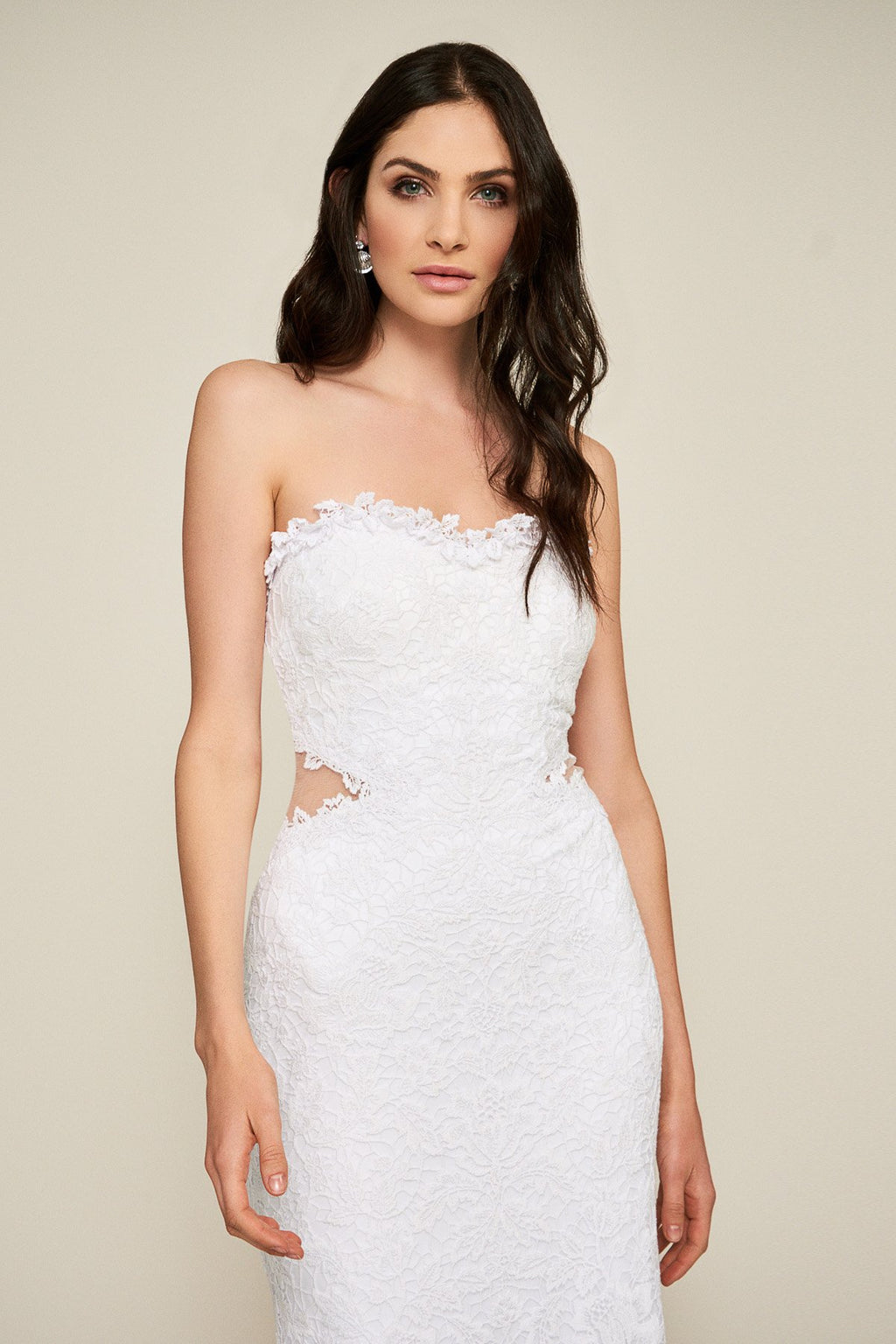 Tadashi Shoji - Himara Strapless Lace Gown