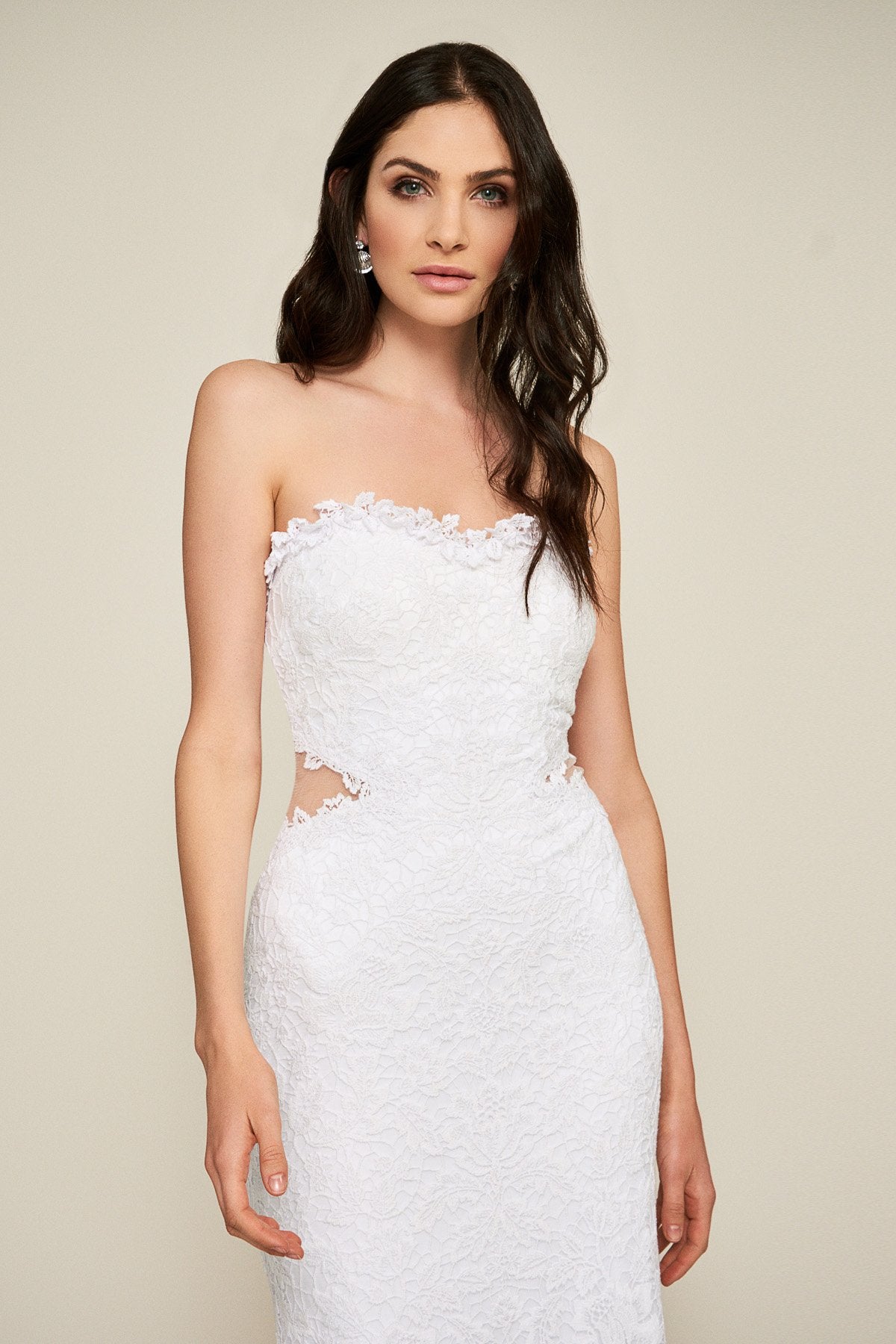 Tadashi Shoji - Himara Strapless Lace Gown