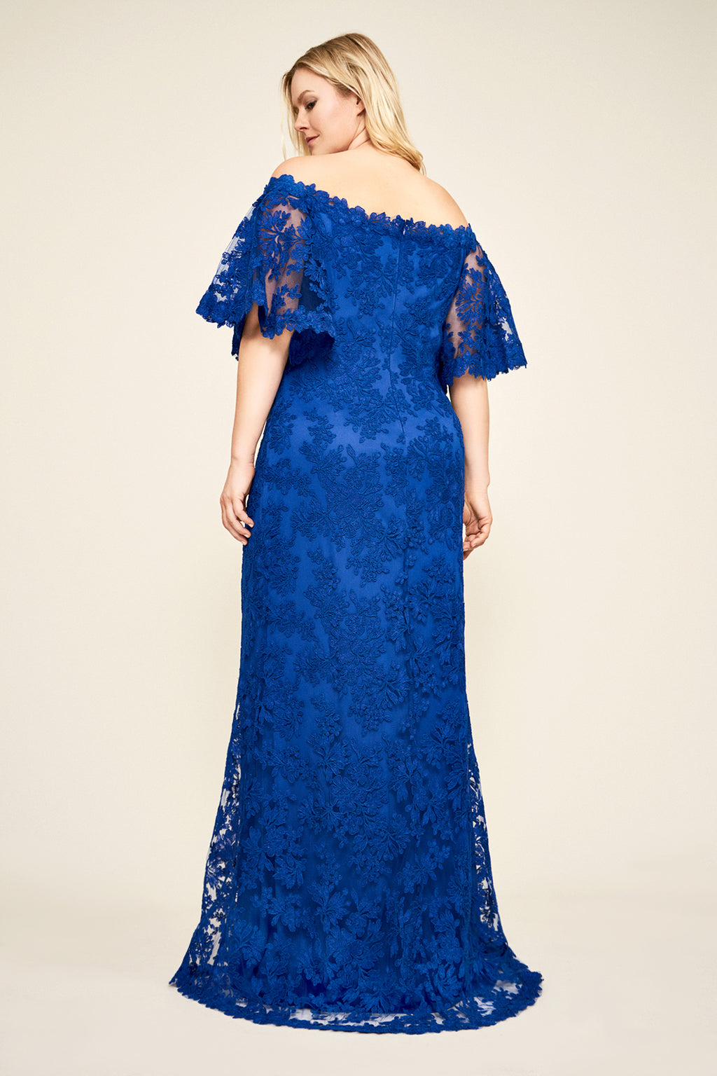 Tadashi Shoji - Wiley Off-The-Shoulder Gown - PLUS SIZE