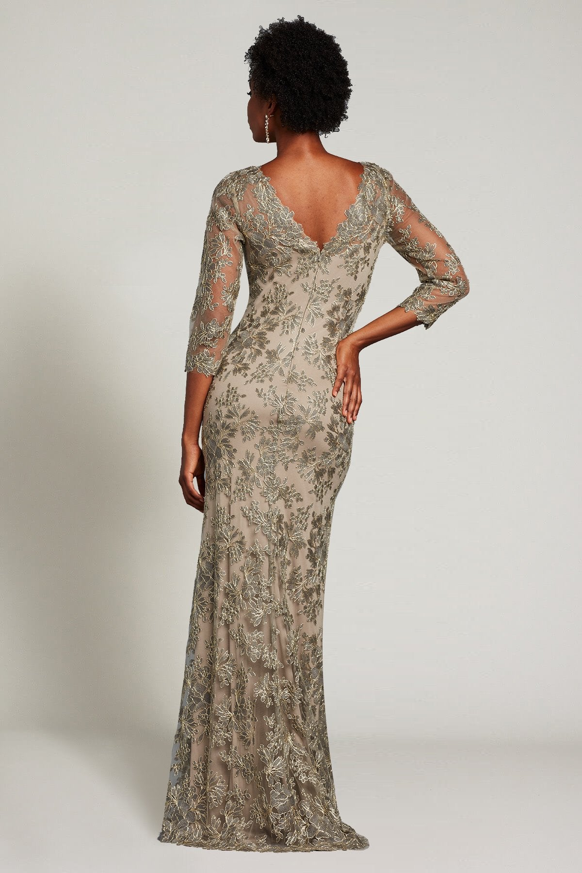 Tometi Embroidered Tulle Gown