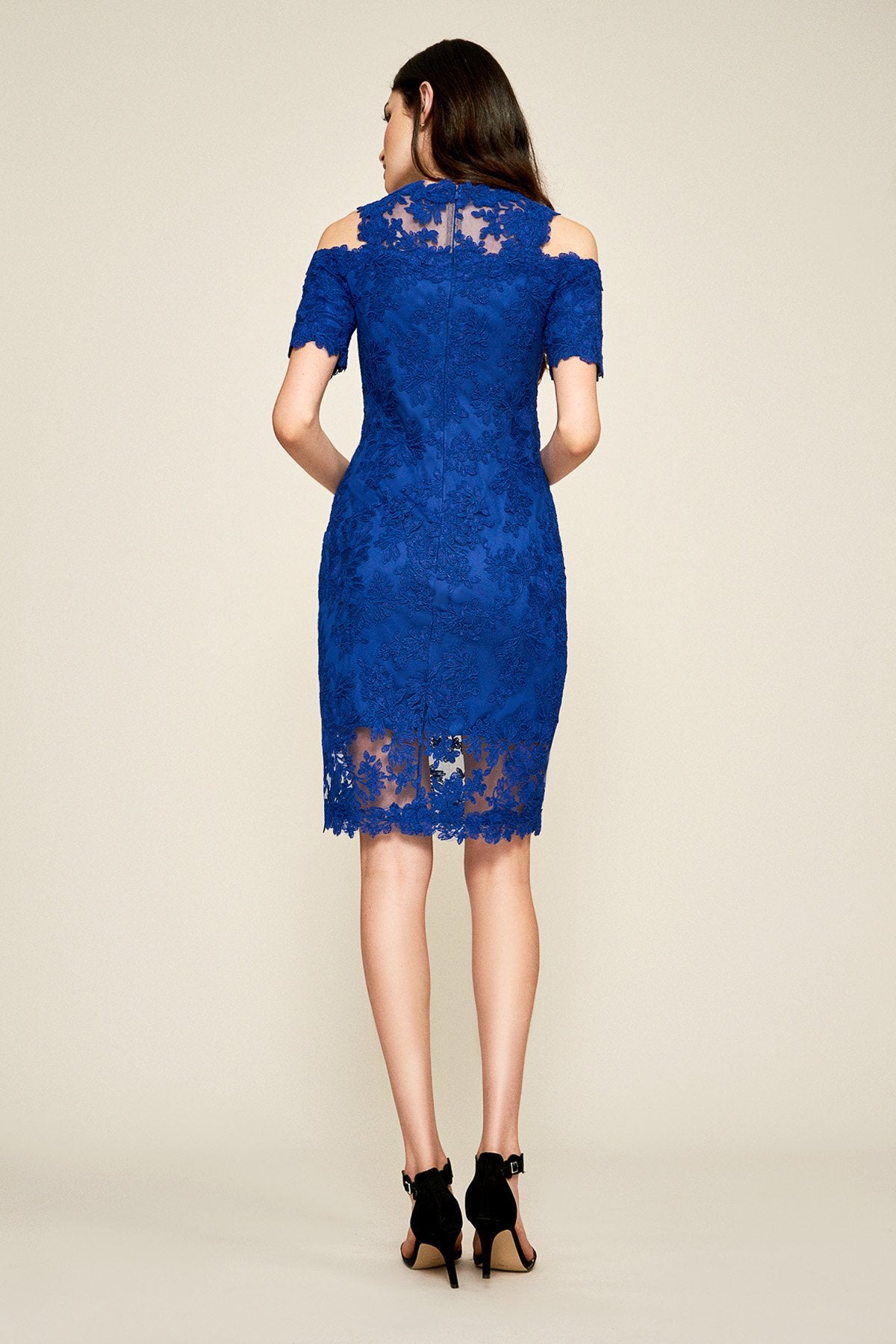 Tadashi Shoji - Surya Cold-Shoulder Embroidered Dress