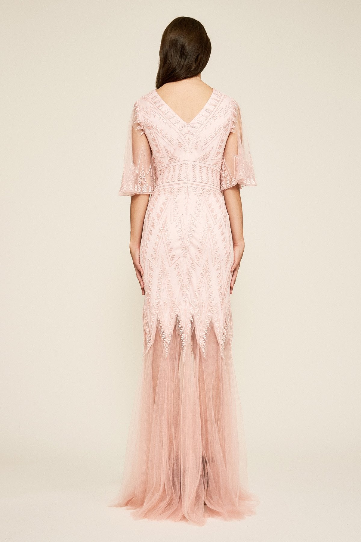 Tadashi Shoji - Faustina Embroidered Tulle Gown