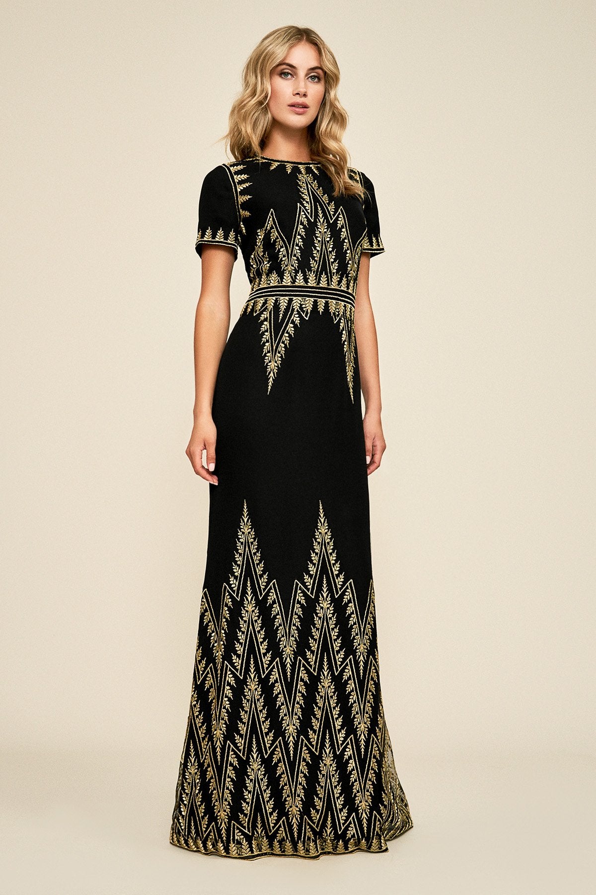 Tadashi Shoji - Remy Metallic Embroidery Gown