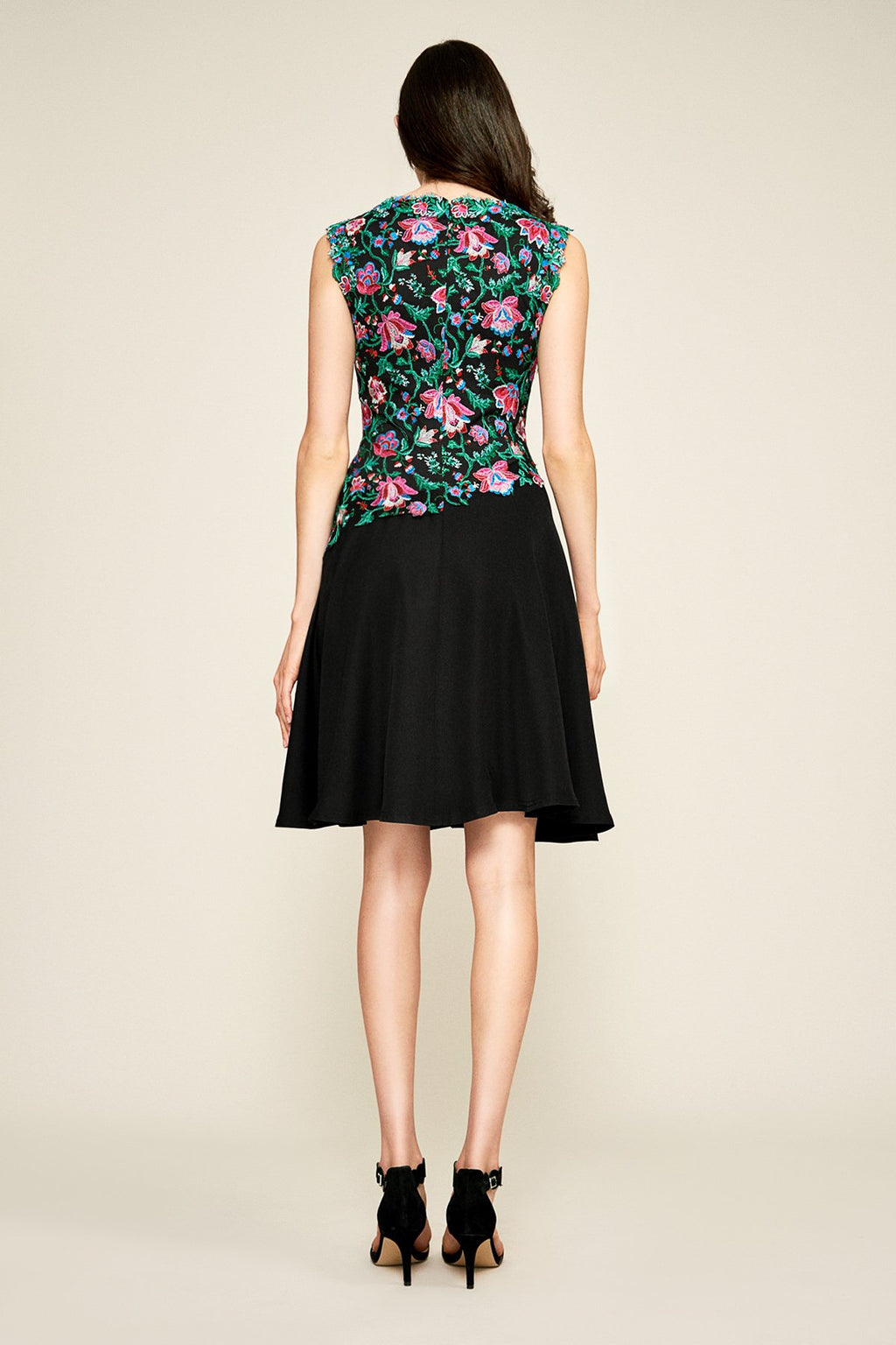 Tadashi Shoji - Jasmine Floral Embroidered Sleeveless Dress
