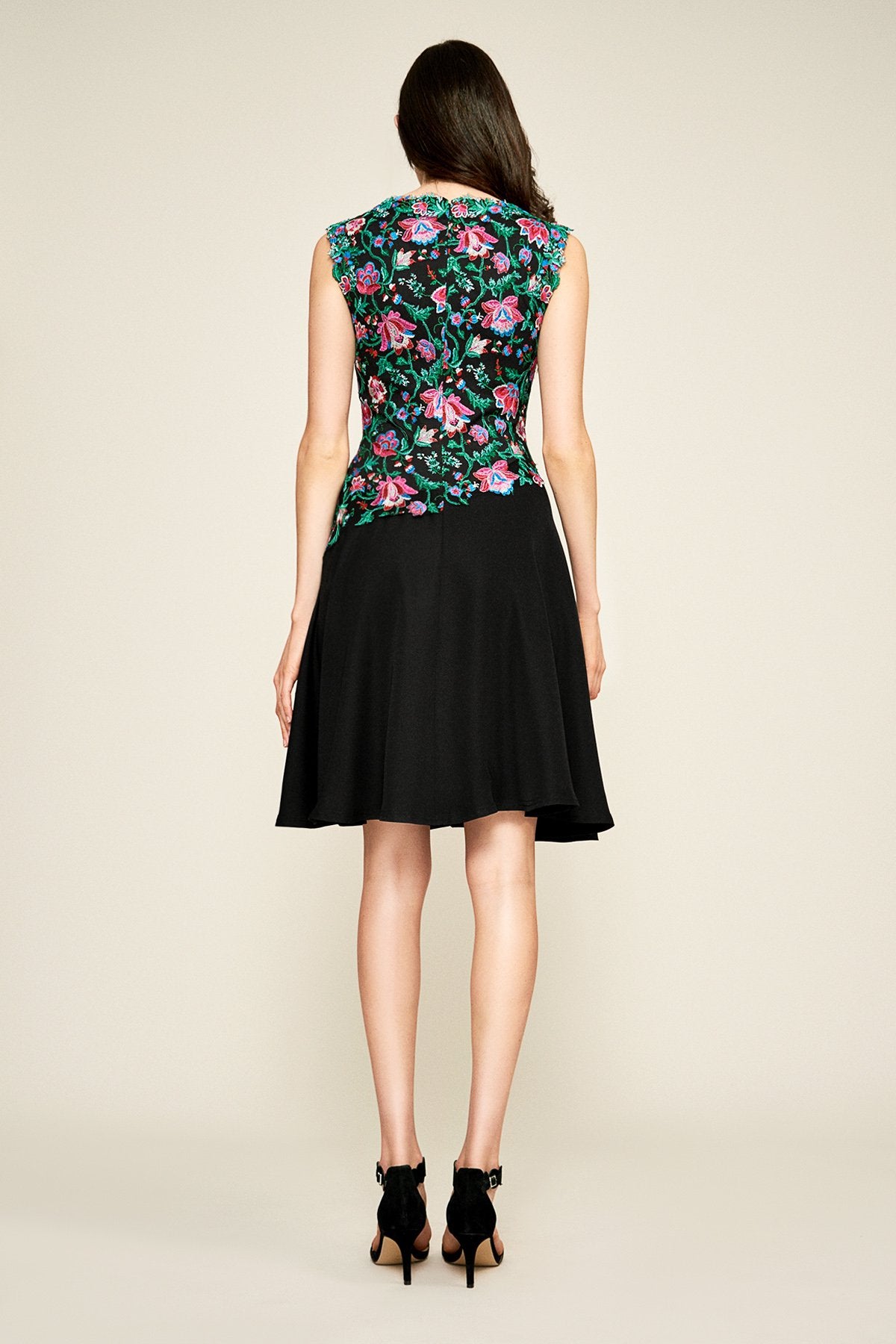 Tadashi Shoji - Jasmine Floral Embroidered Sleeveless Dress