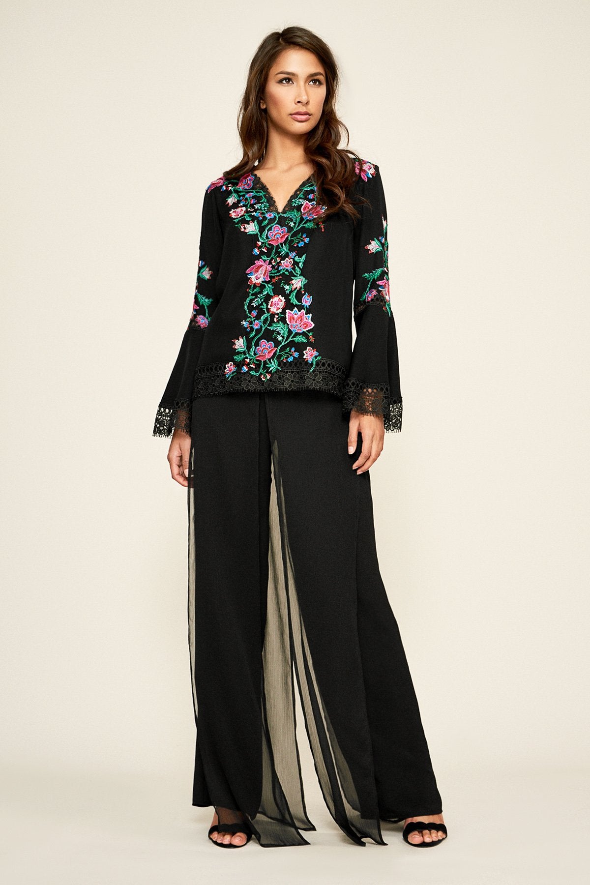 Seaton Chiffon Panel Pant