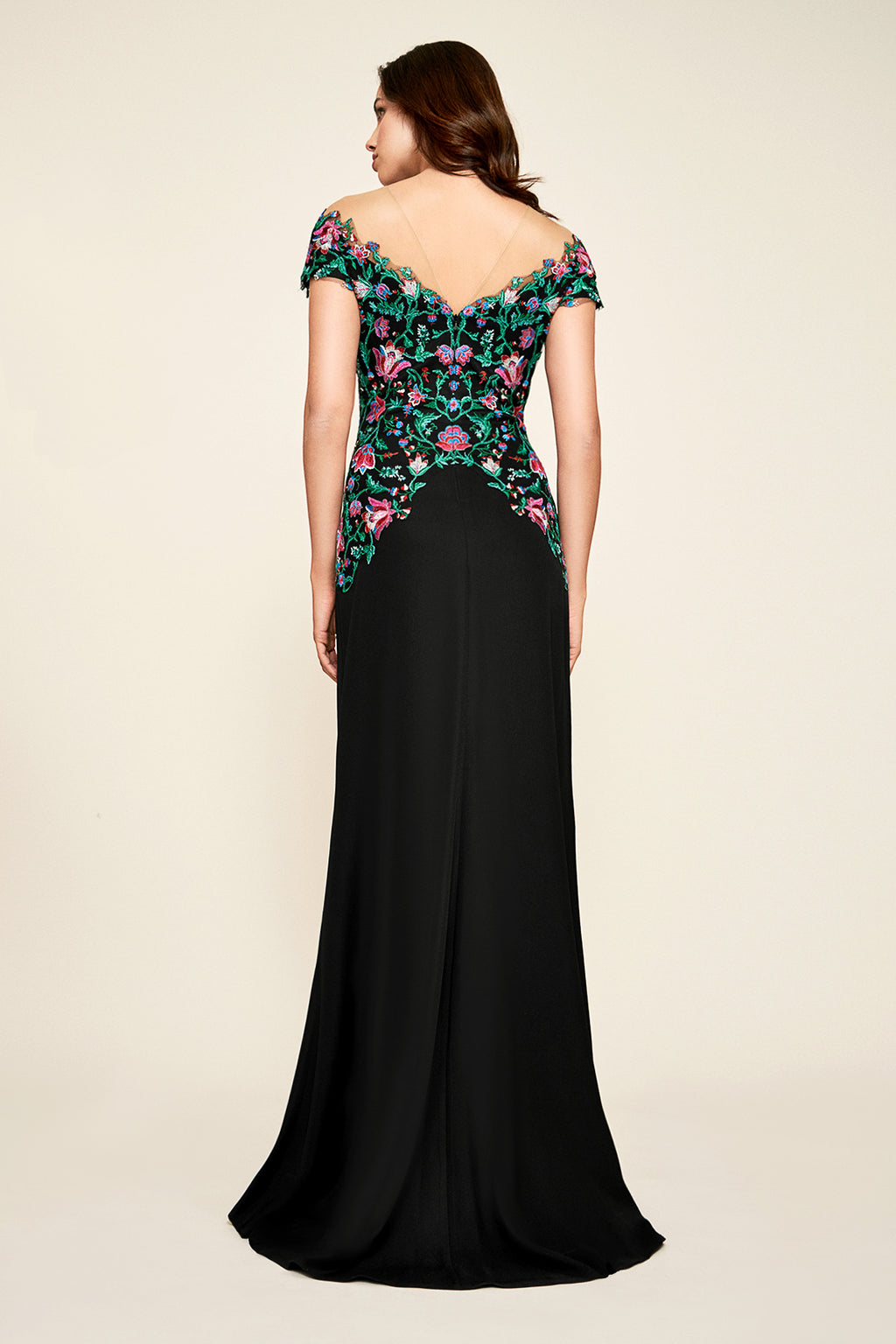Tadashi Shoji - Holly Floral Embroidered Gown