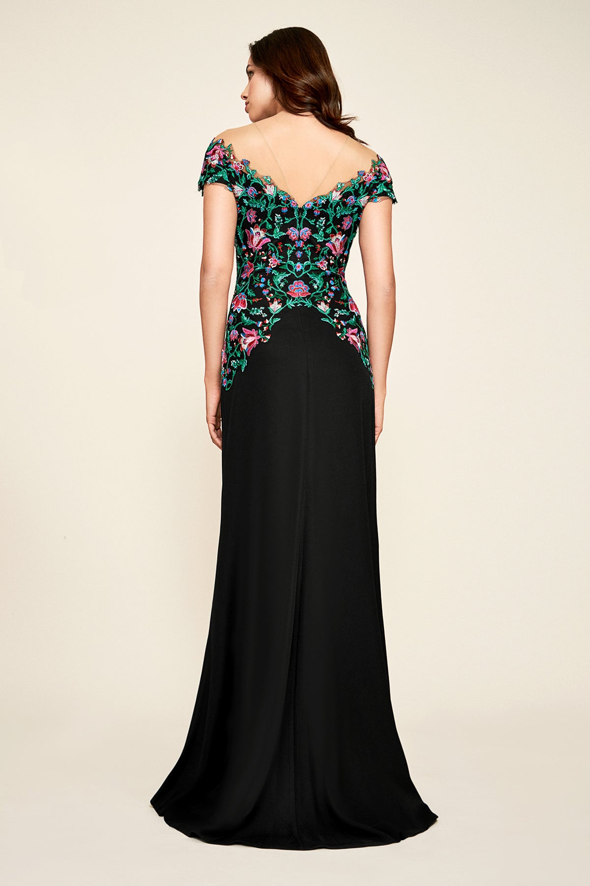 Tadashi Shoji - Holly Floral Embroidered Gown