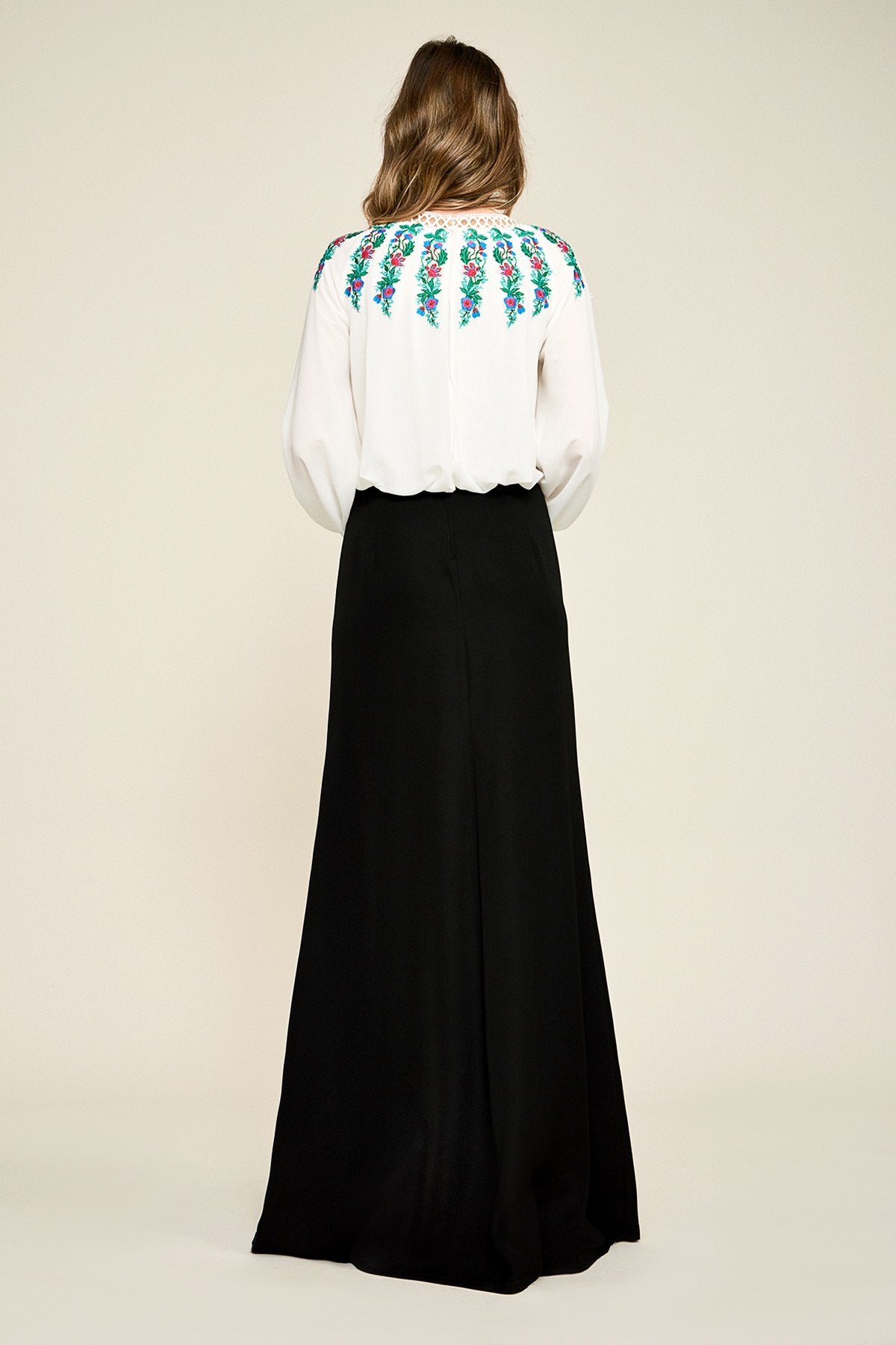 Tadashi Shoji - Alina Embroidered Crepe Gown