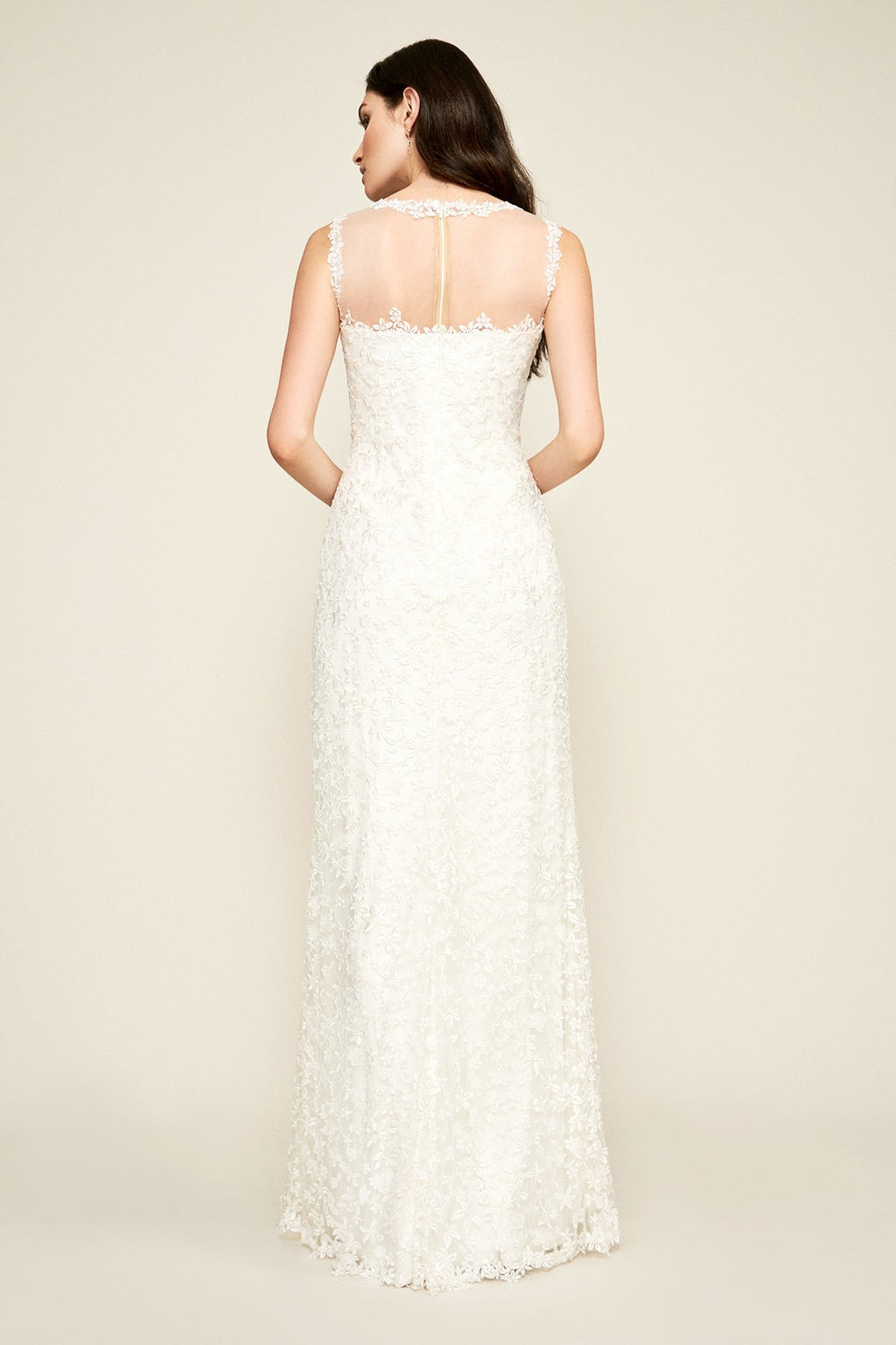 Tadashi Shoji - Dakota Sleeveless Embroidered Lace Gown