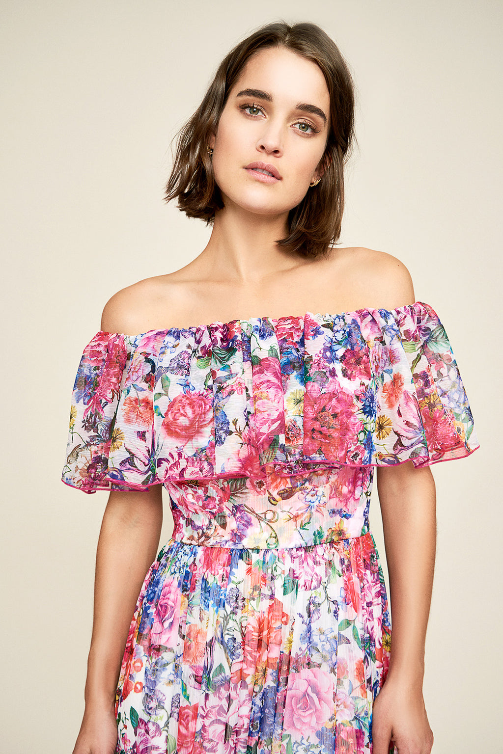 Tadashi Shoji - Paola Floral Print Maxi Dress