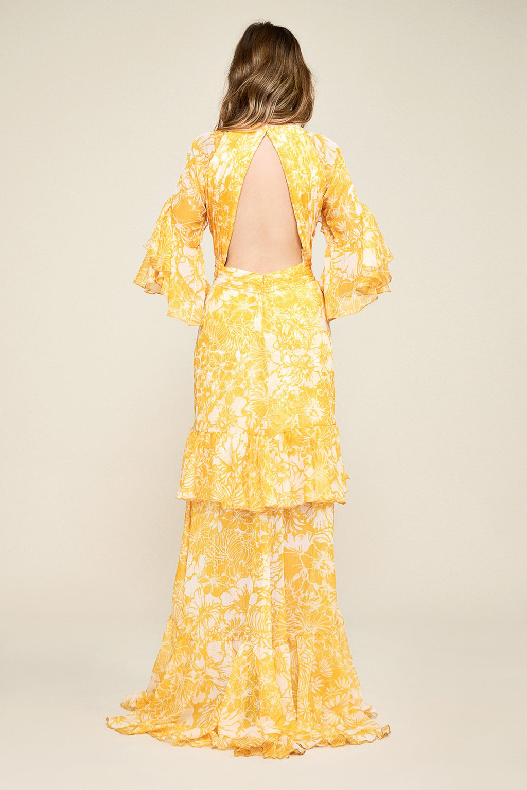 Tadashi Shoji - Knowles Draped Chiffon Gown 