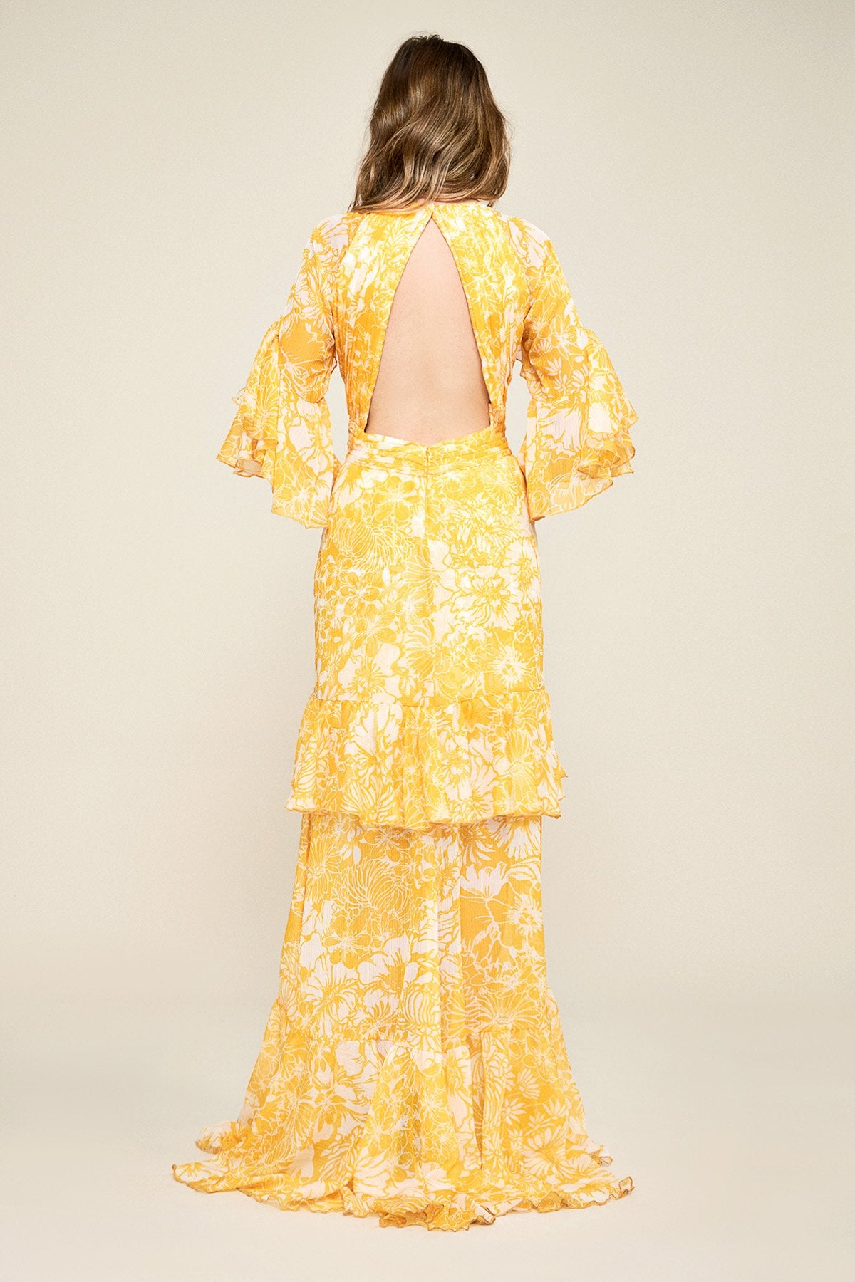Tadashi Shoji - Knowles Draped Chiffon Gown 