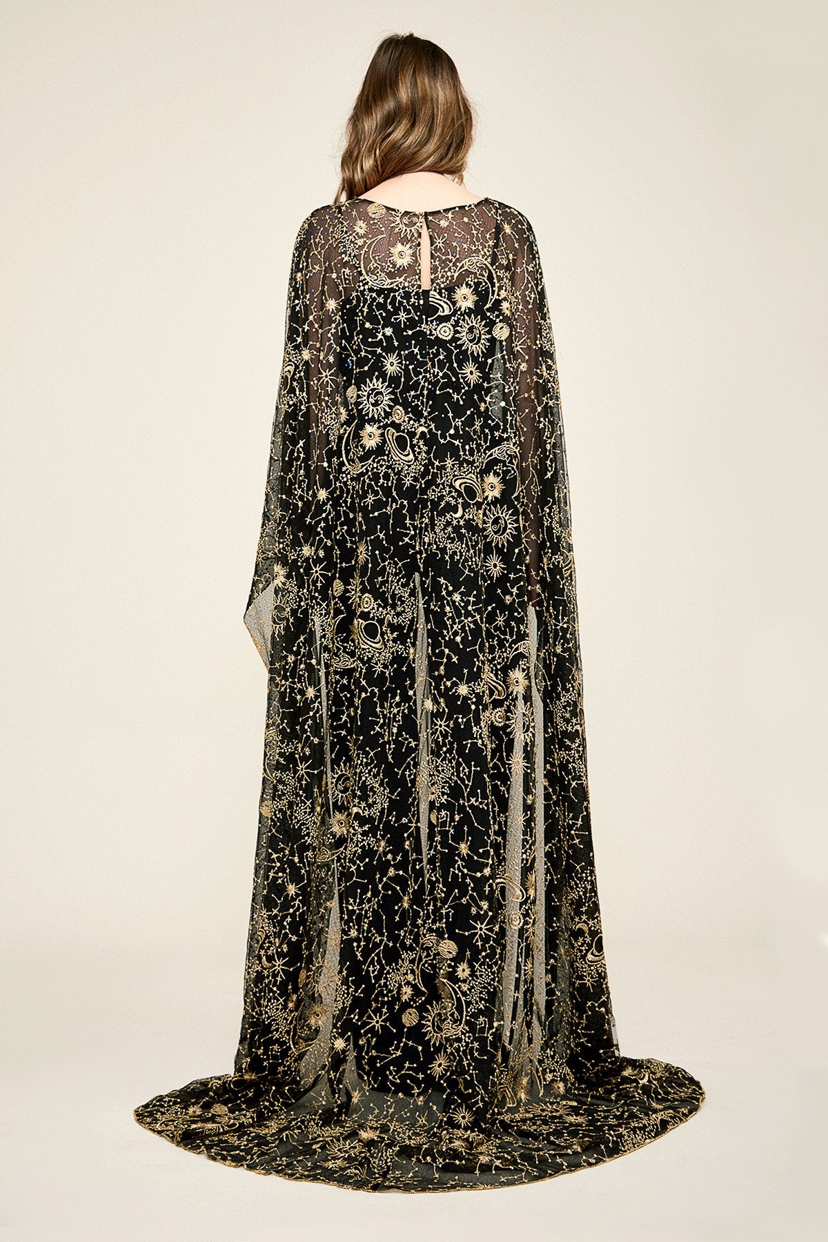 Galaxy Sweeping Cape – Tadashi Shoji Official Online Boutique