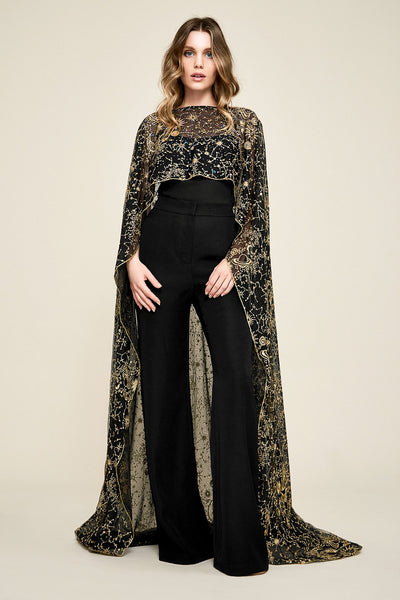 Galaxy Sweeping Cape – Tadashi Shoji Official Online Boutique