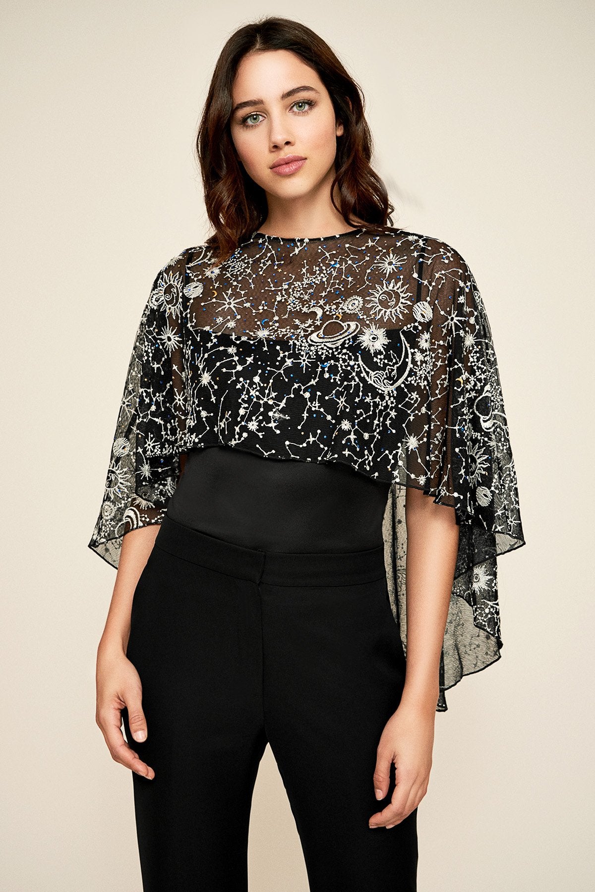 Tadashi Shoji - Orion High-Low Capelet