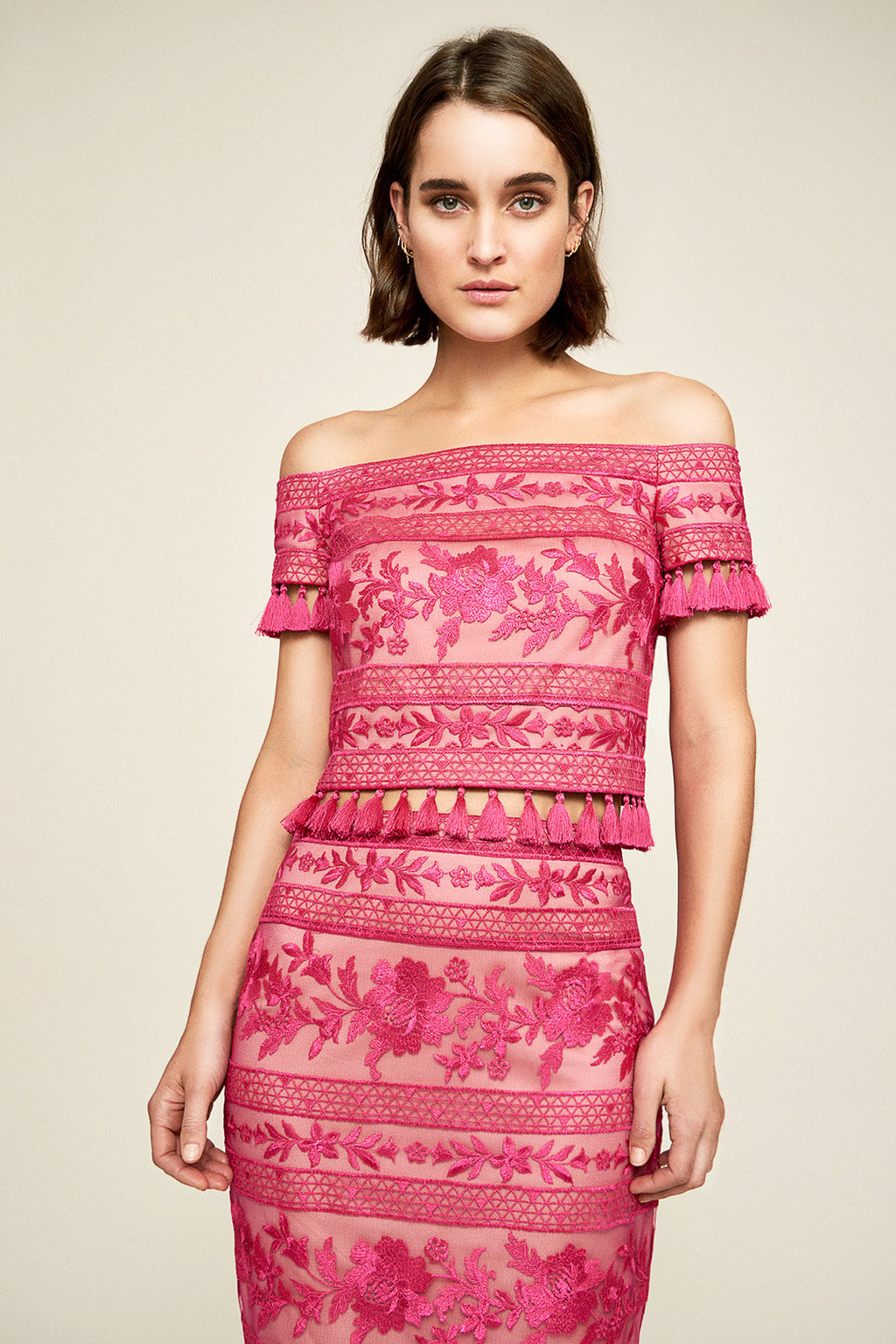 Monyca Embroidered Crop Top