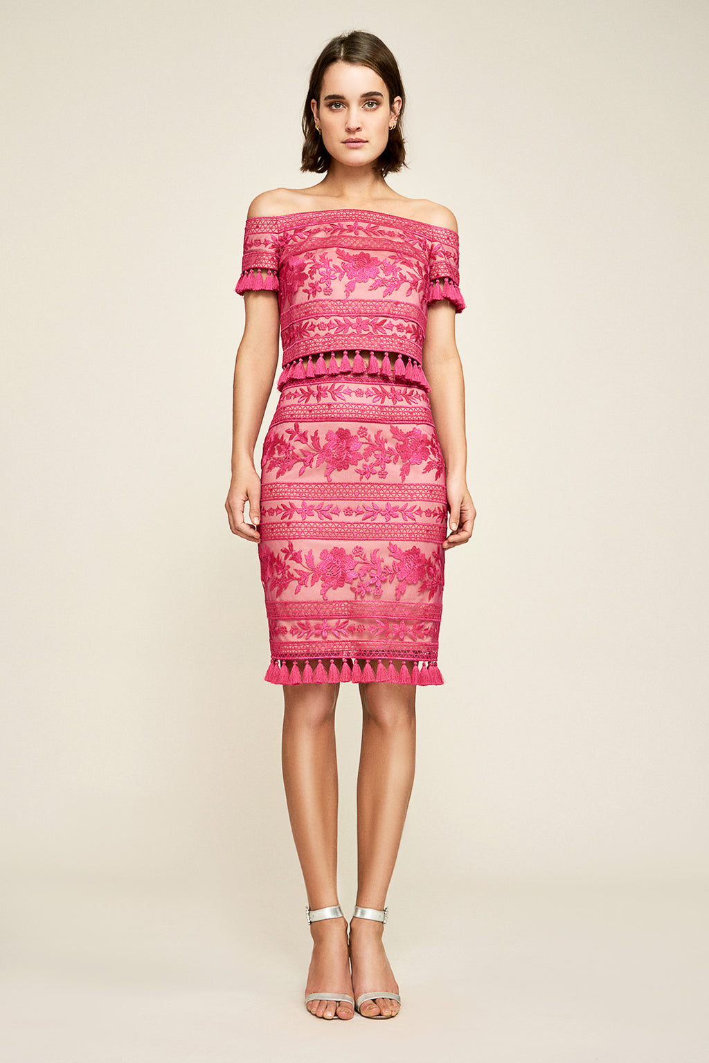 Tadashi Shoji - Monyca Embroidered Pencil Skirt
