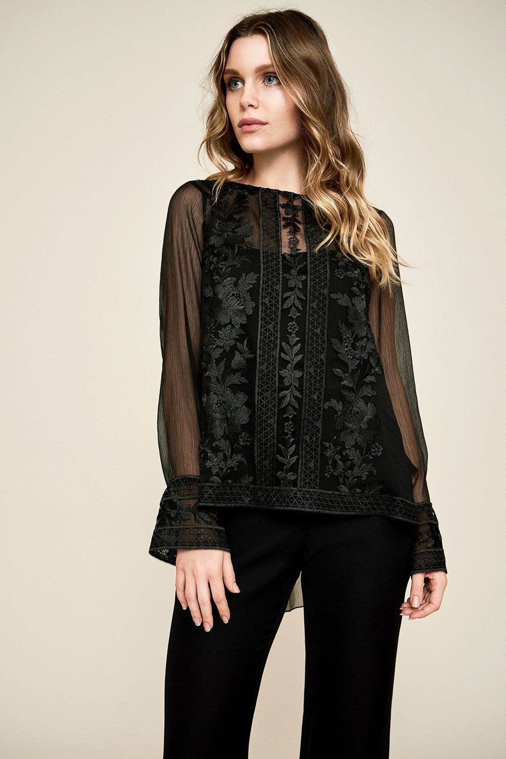 Tadashi Shoji - Eliana Chiffon Blouse