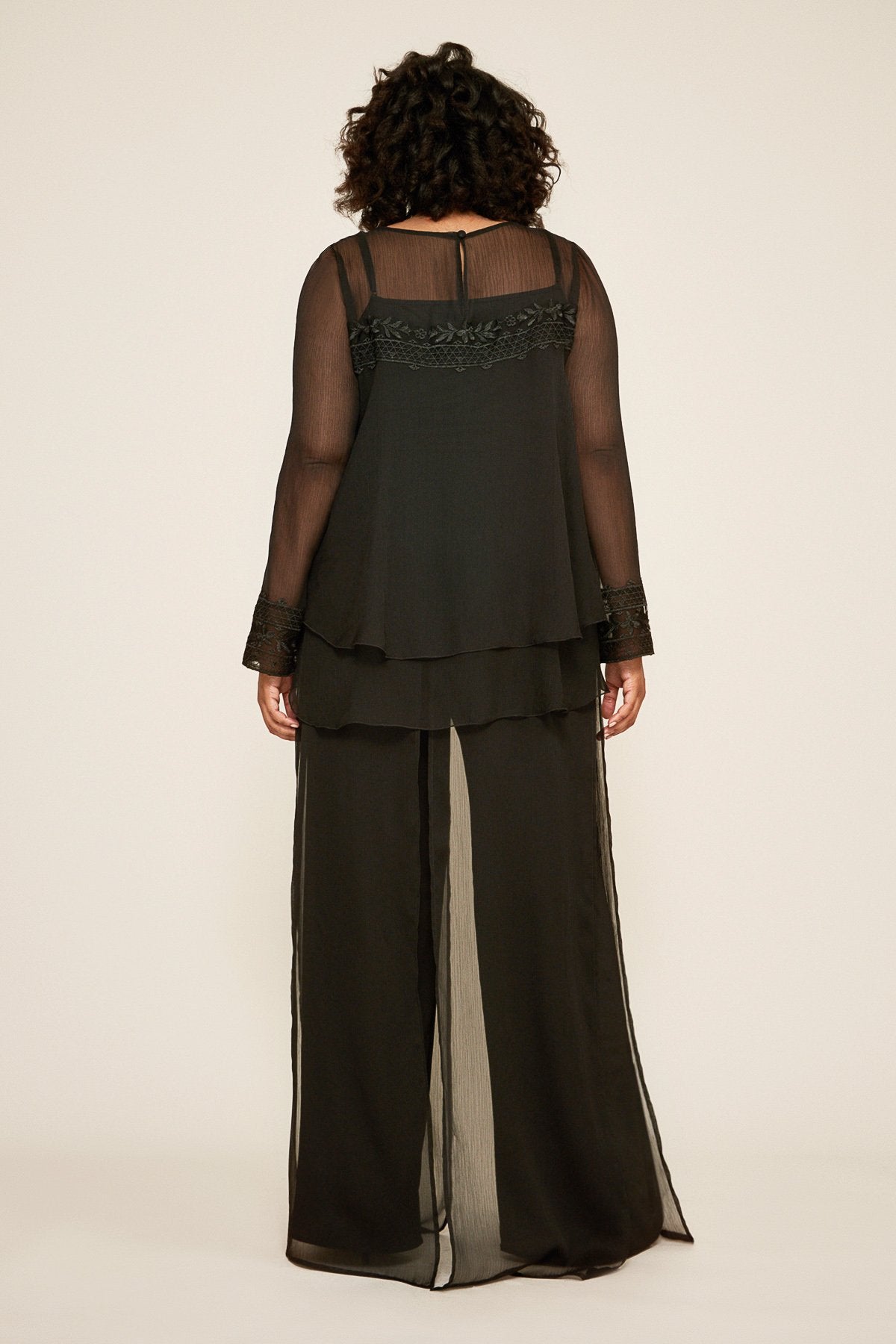 Tadashi Shoji - Eliana Chiffon Blouse - PLUS SIZE