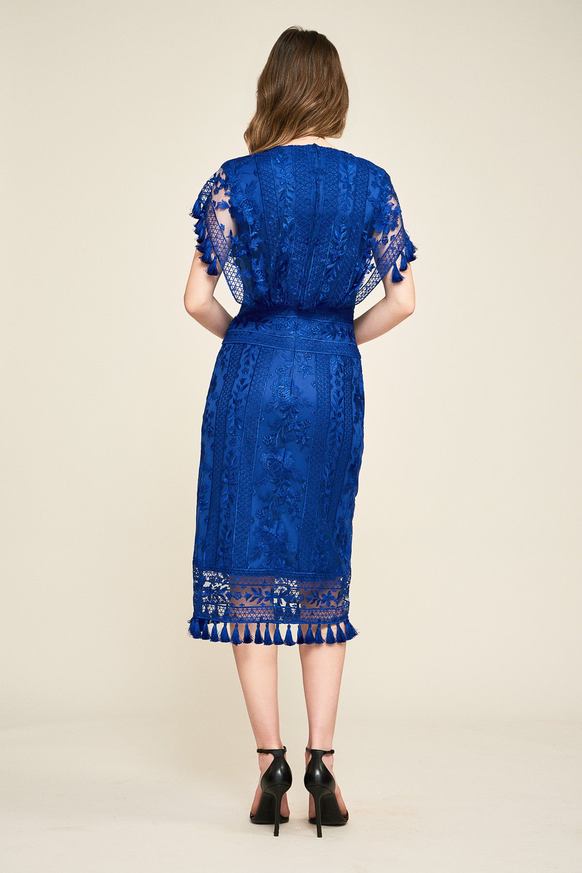 Tadashi Shoji - Brooklyn Embroidered Tassel Dress