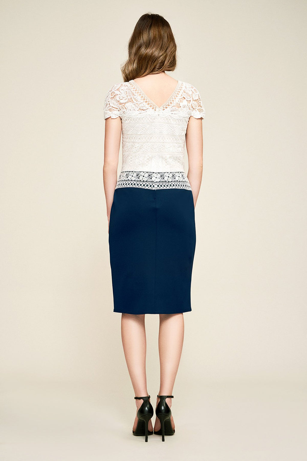 Tadashi Shoji - Emily Crochet Neoprene Dress