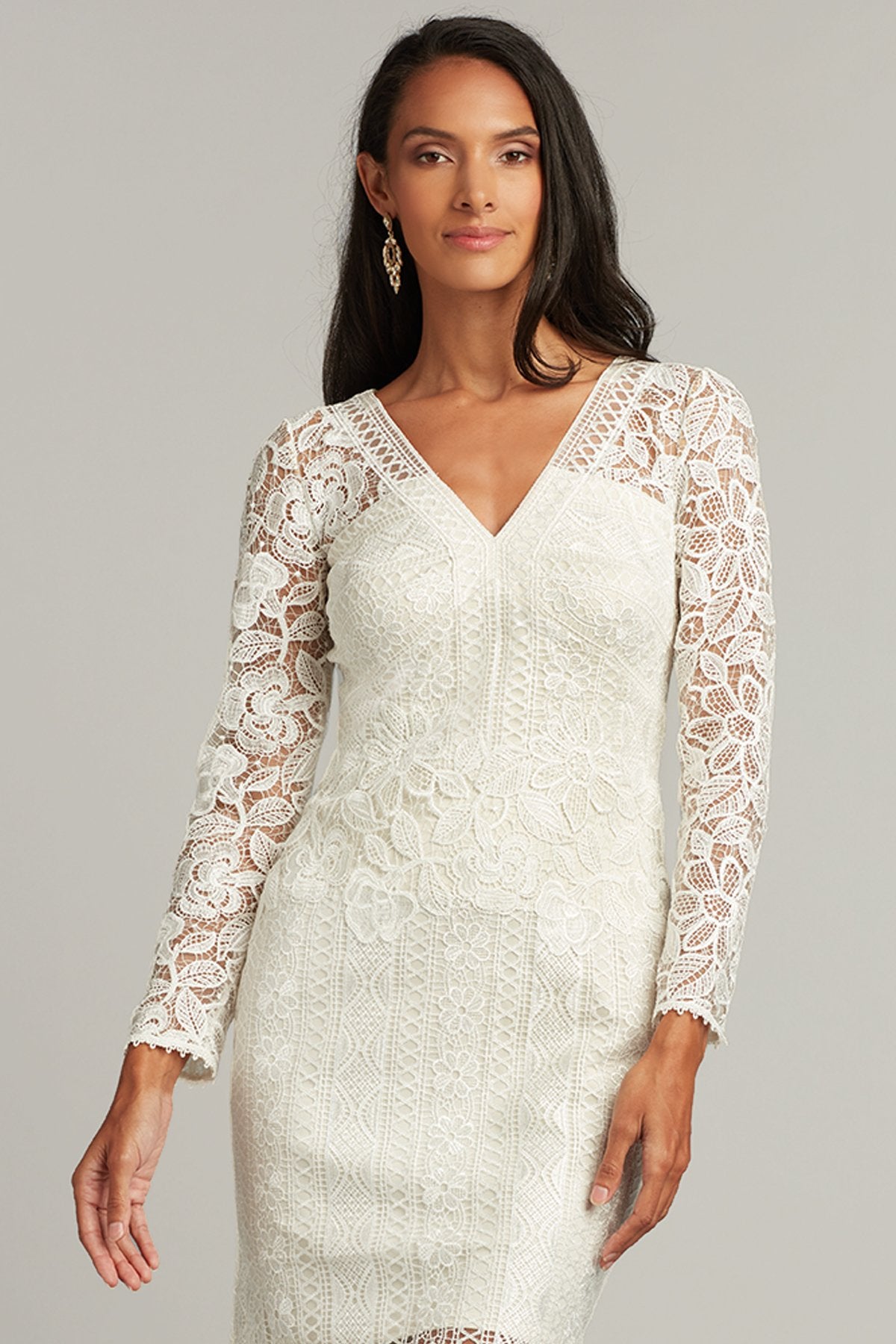 Prisca Long-Sleeve Lace Dress